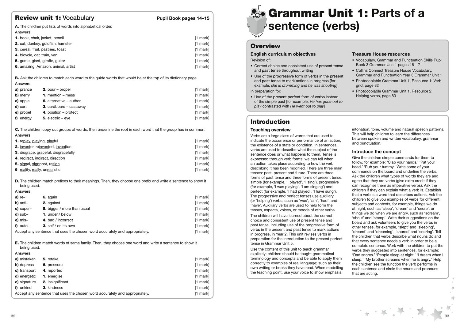 Treasure House - Vocabulary, Grammar & Punctuation Teacher Guide for Grade 3 | English Language Arts Teaching Resource | Classroom Instruction & Homeschool Learning