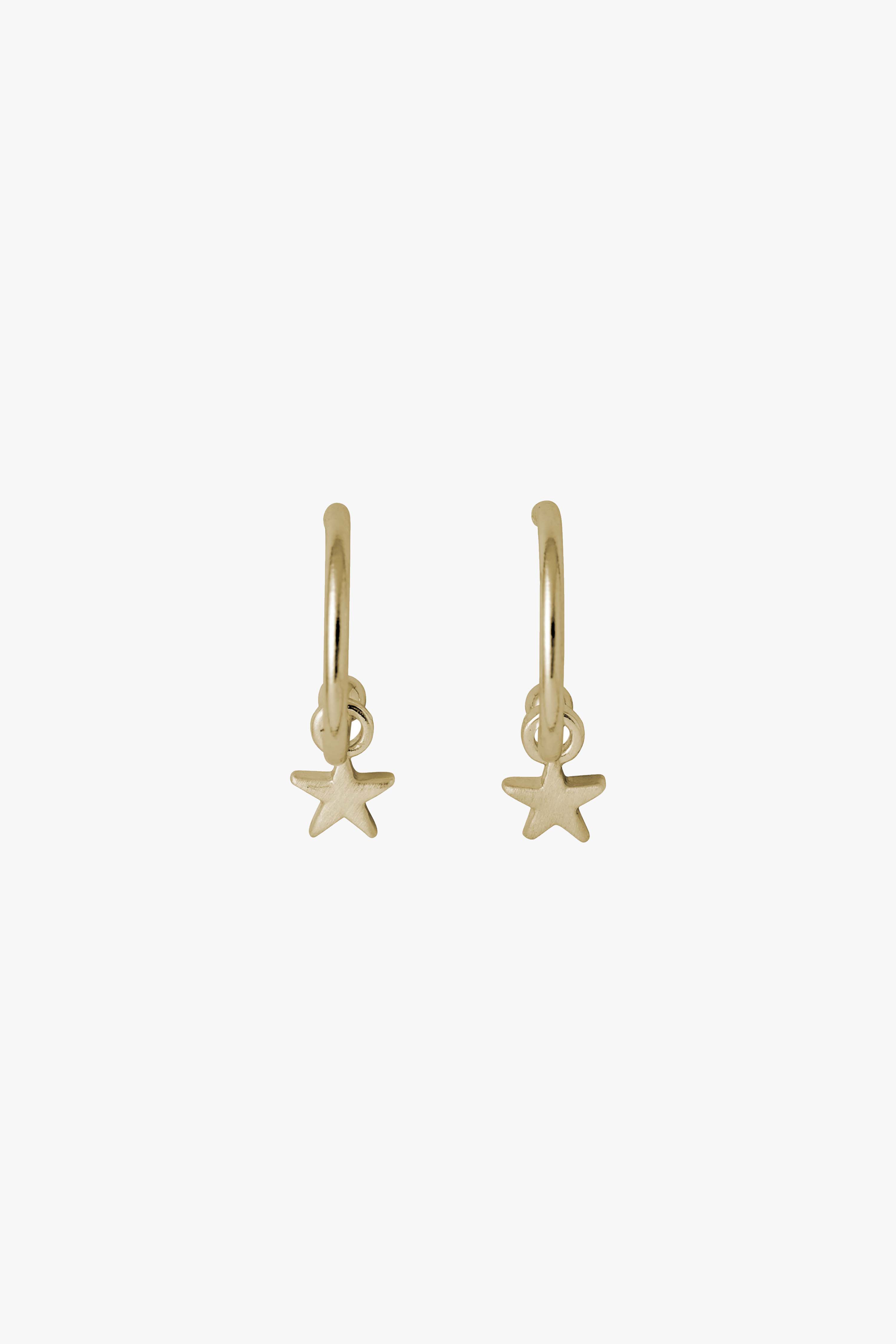 Ava Hoop Star Earrings for Women - Trendy Gold Plated Dangle Earrings - Perfect for Parties, Date Nights & Everyday Wear