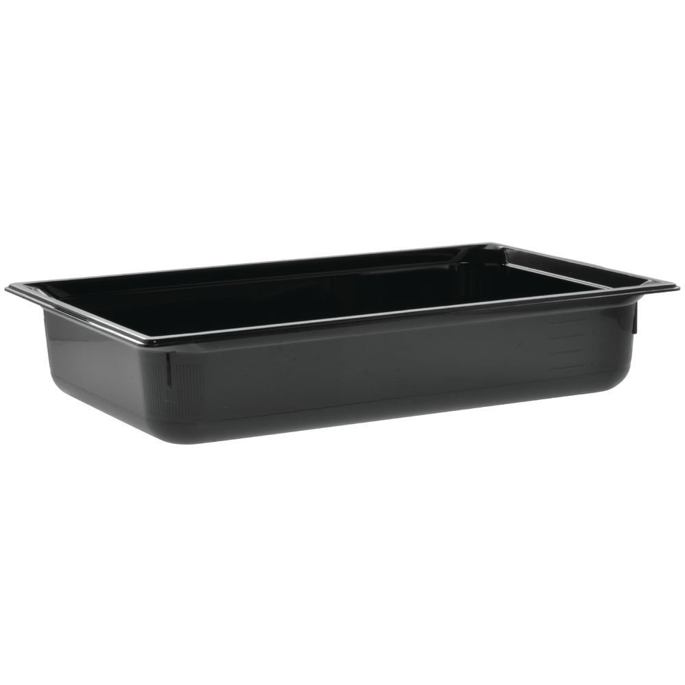 Vollrath Black Full Size Super Pan 3 - 13.6 Qt. Plastic Mixing Bowl for Baking, Cooking & Food Prep - Commercial & Home Kitchen Use