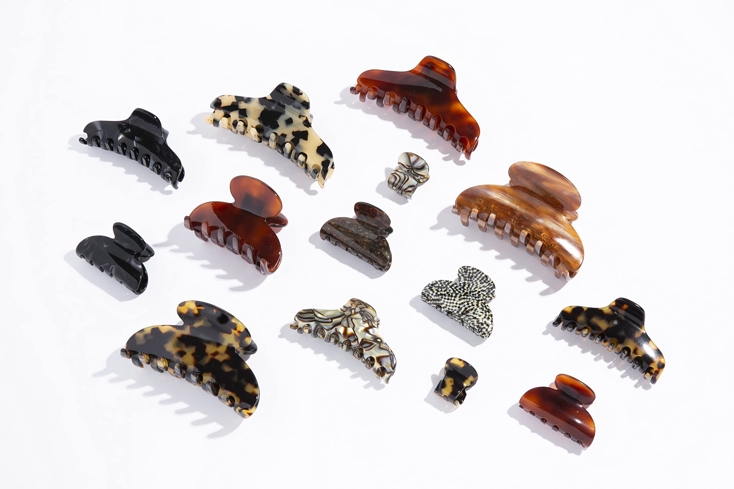 France Luxe Couture Jaw Hair Clip - Mojave - French Medium Hair Clips for Thick Hair - Cellulose Acetate Claw Clips - Perfect for Updos, Ponytails & Everyday Styling