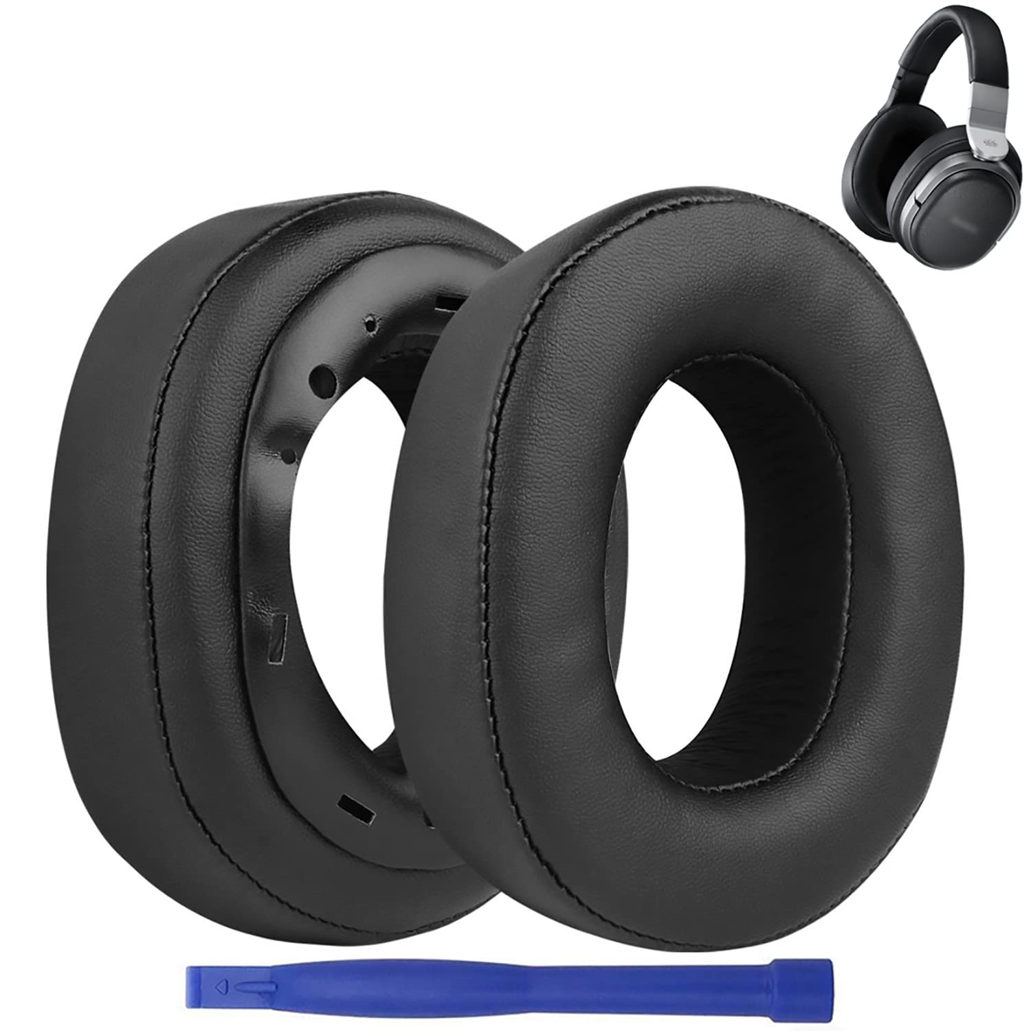 Premium Replacement Earpads for Sony MDR-HW700/HW700DS Headphones - Soft Protein Leather Ear Cushions with Noise Reduction - Comfortable Headset Repair Parts (Black) - Perfect for Home Theater, Gaming & Music Listening