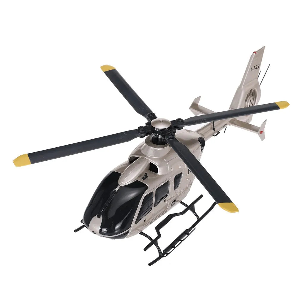 **EC135 RC Helicopter 1:36 Scale - 6CH 6-Axis Gyro with Altitude Hold & Optical Flow Positioning - Indoor/Outdoor Remote Control Toy for Kids & Adults**