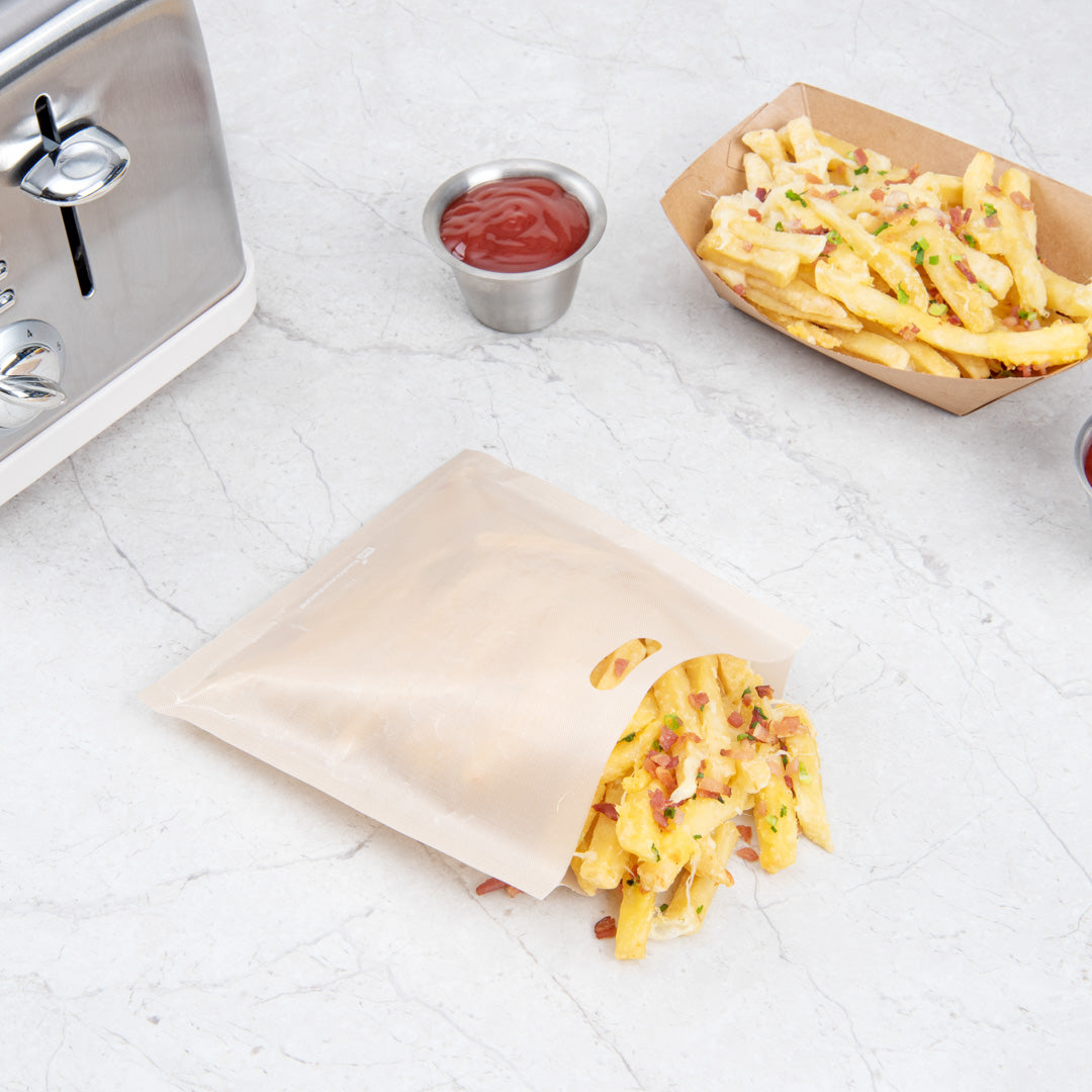 Non-Stick Heat Resistant Toaster Bags - 6.5
