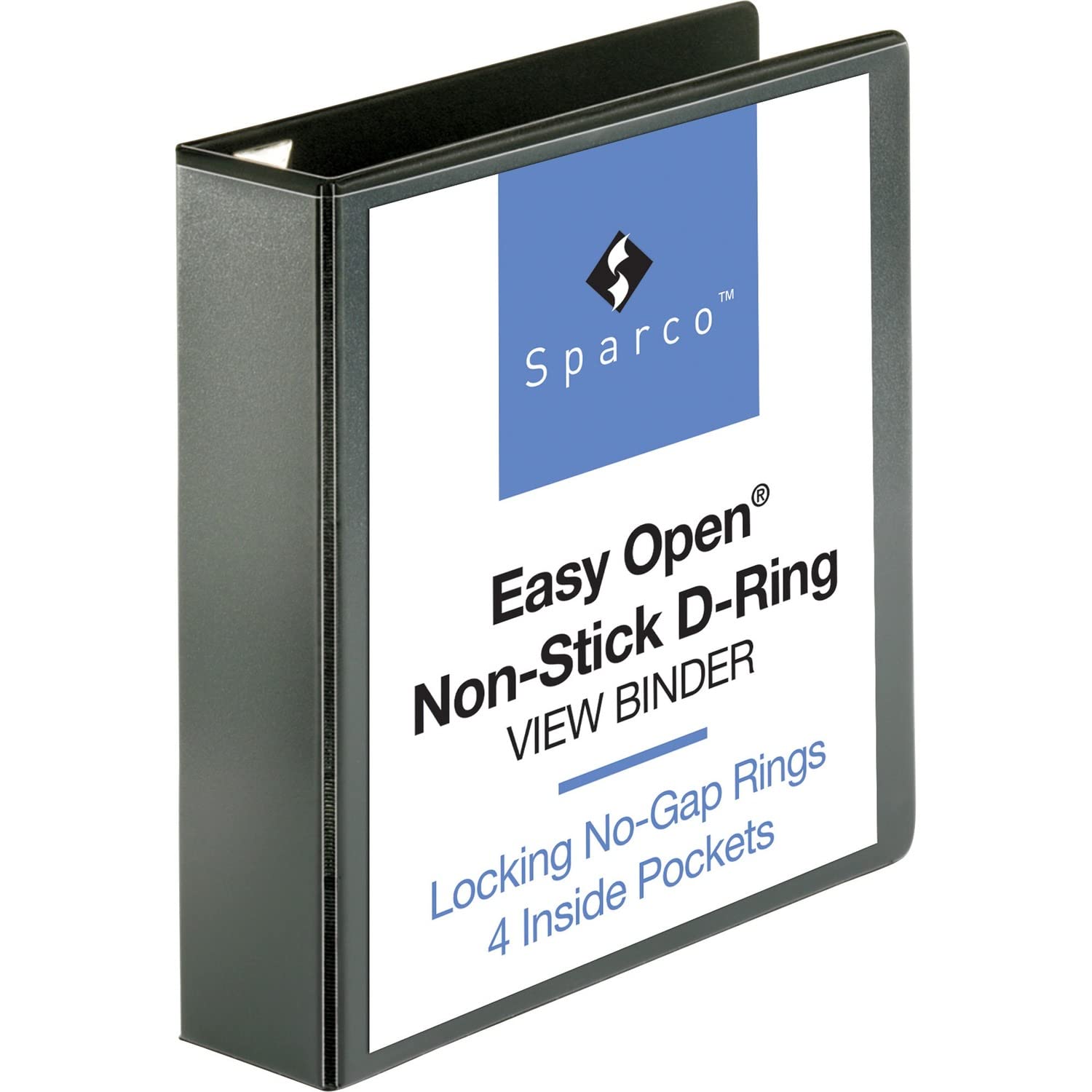 Business Source 2 Inch Locking D-Ring Binder - Heavy Duty 3-Ring Binder for Office, School, Presentations & Document Organization (Black)