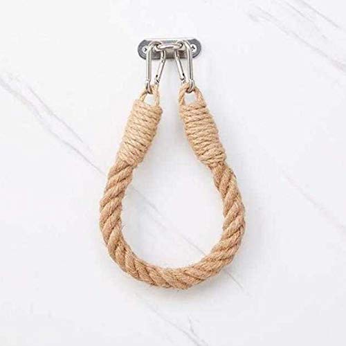 Vintage Wall Mount Toilet Paper Holder - Rustic Roll Paper & Towel Hanging Rope Rack for Bathroom, Home & Hotel Decor - Durable Bathroom Accessories for Vintage Style & Space Saving Storage