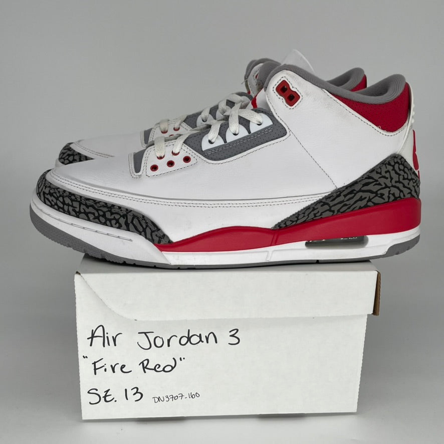Original: AIR JORDAN 3 FIRE RED SIZE 13 DN3707 160   Optimized: Air Jordan 3 Retro 
