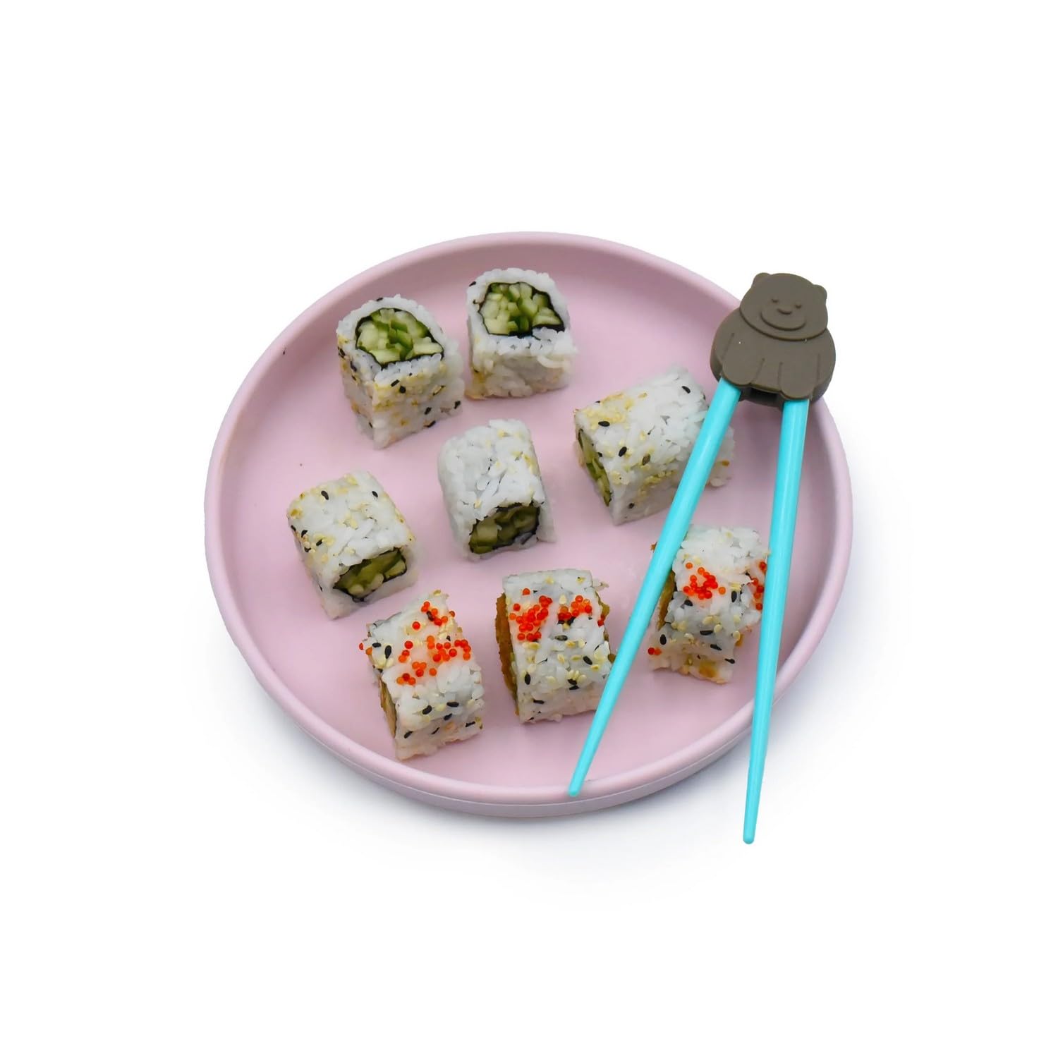 Melii Kids' Bear Chopsticks with Case - Fun Learning Utensils for Meals