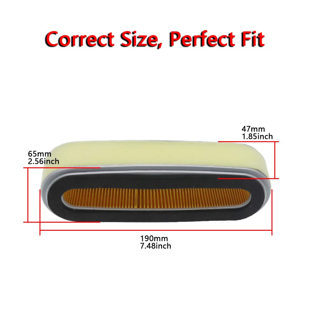 High-Quality Air Filter for Honda GXV120, GXV150, GV200 Engine Lawn Mowers - OEM 17210-ZE6-505 Replacement (5-Pack) - Perfect for Lawn Care, Landscaping & Small Engine Maintenance