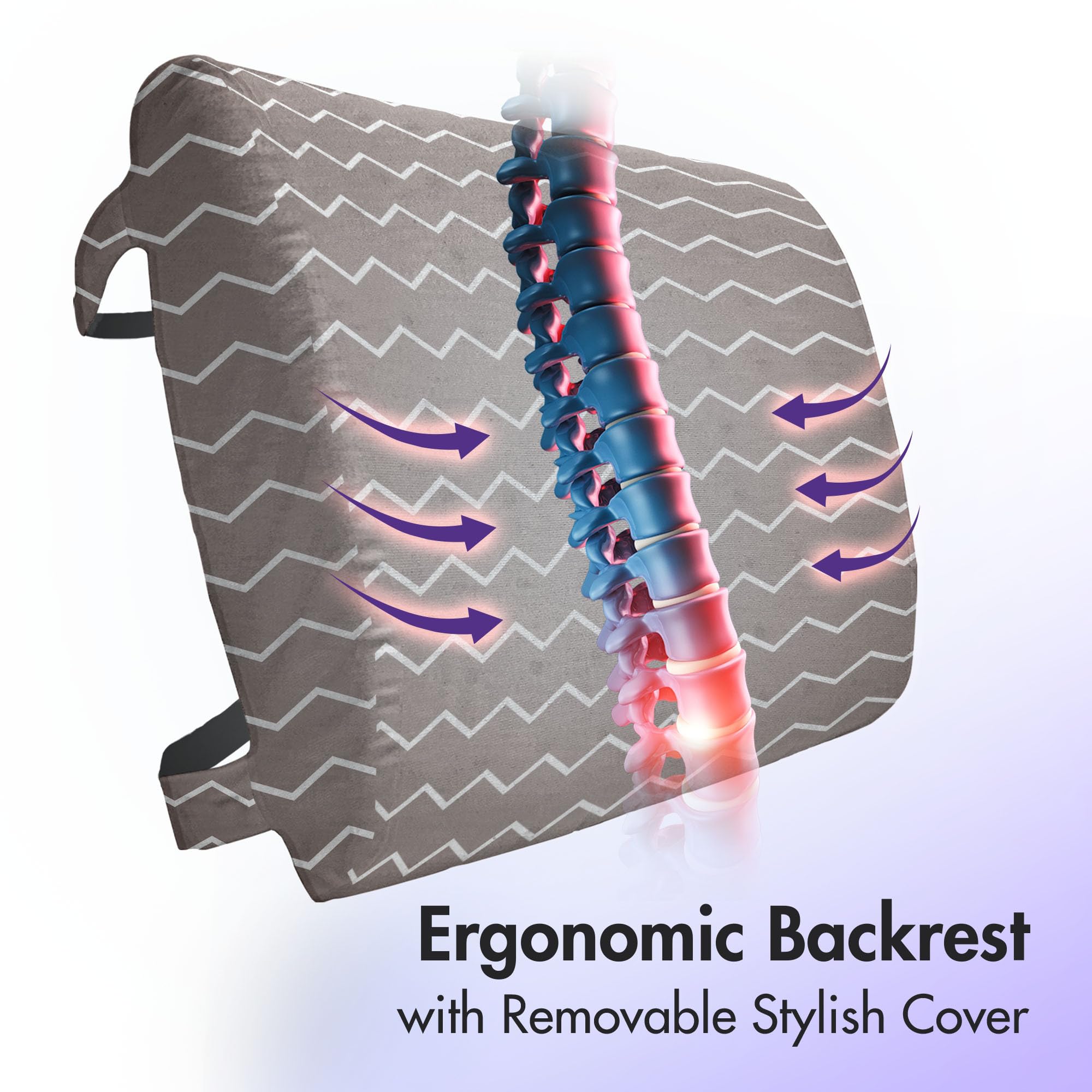 Ambesonne Lumbar Support Pillow for Office Chair & Car Seat - 14