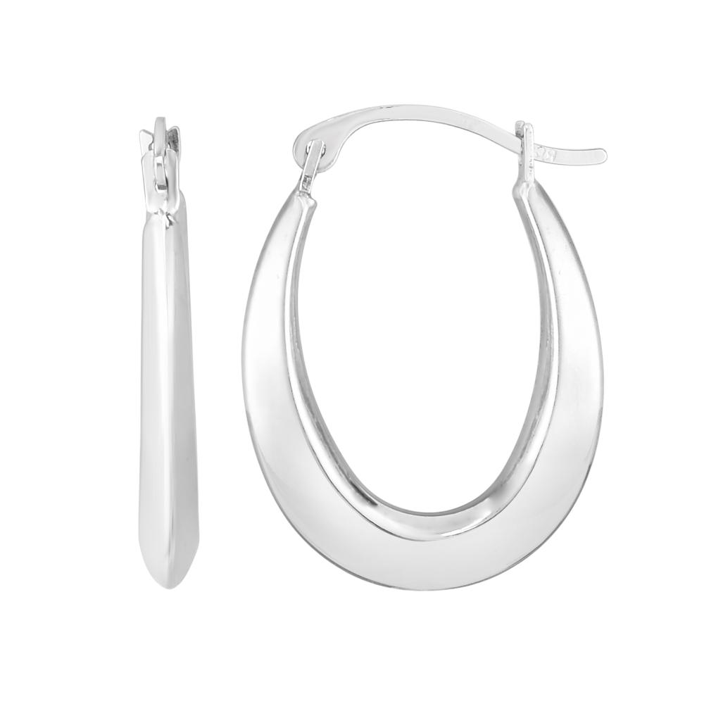 10K Gold Oval Lightweight Hoop Earrings for Women - Dainty Everyday Jewelry for Work, Date Night & Special Occasions