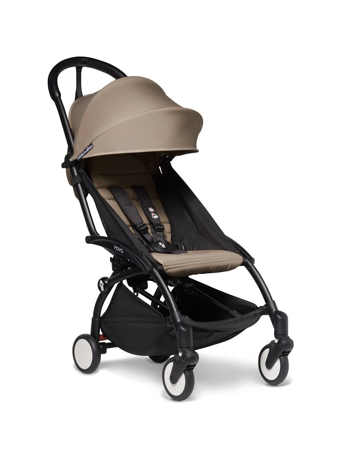 YoYo2 Stroller Bundle - Lightweight Compact Baby Stroller with Travel Bag, Black & Taupe | Perfect for Air Travel, City Walks & Everyday Use