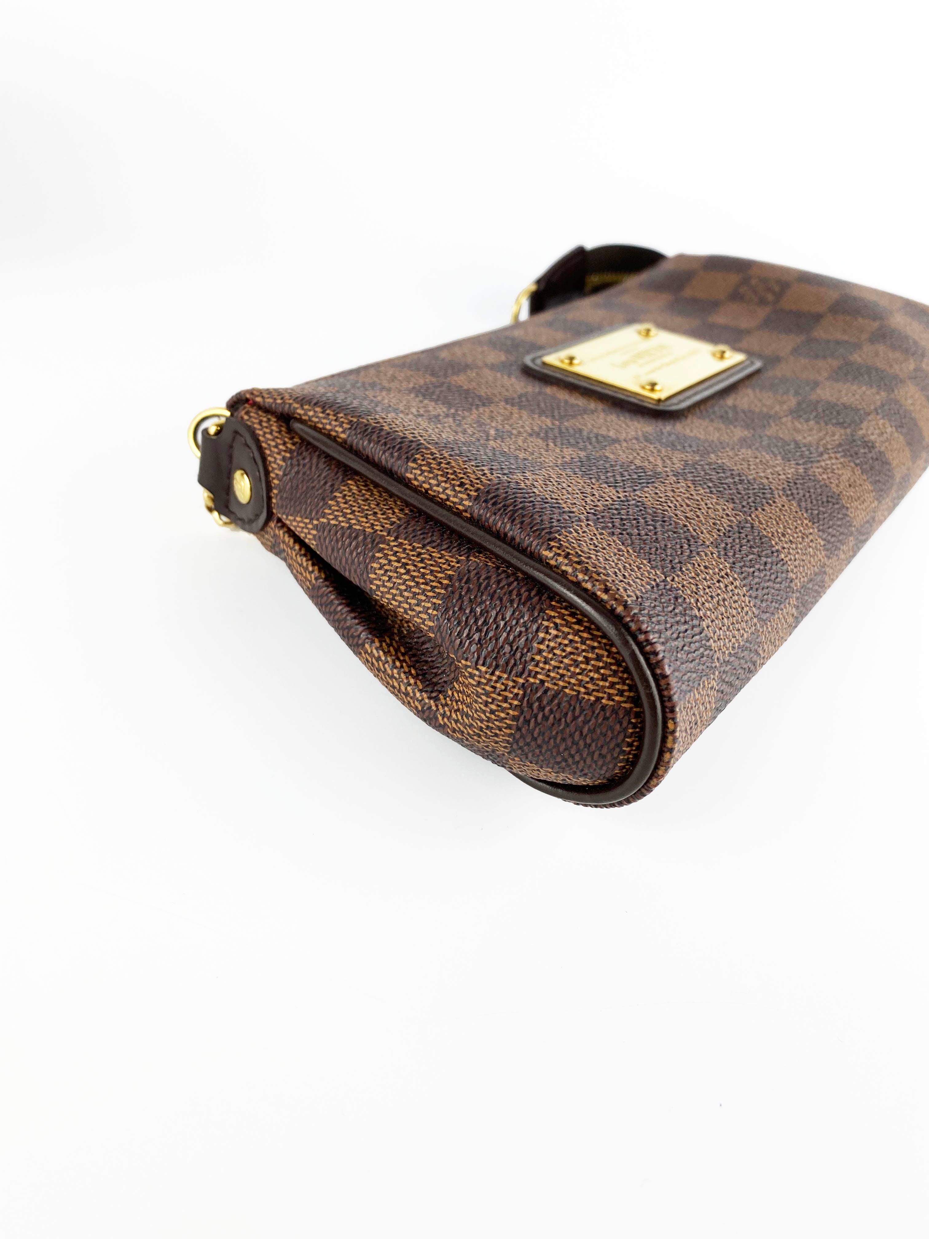 Authentic Louis Vuitton Eva Damier Ebene Crossbody Bag - Luxury Shoulder Purse for Women, Perfect for Date Night & Travel Accessories