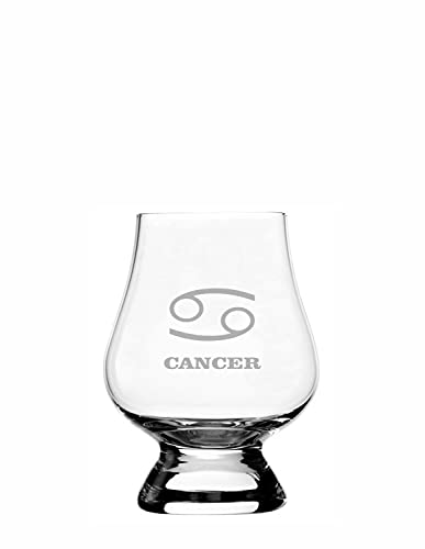 Cancer Zodiac Whisky Glass 2.5oz - Perfect for Scotch Tasting & Gifts