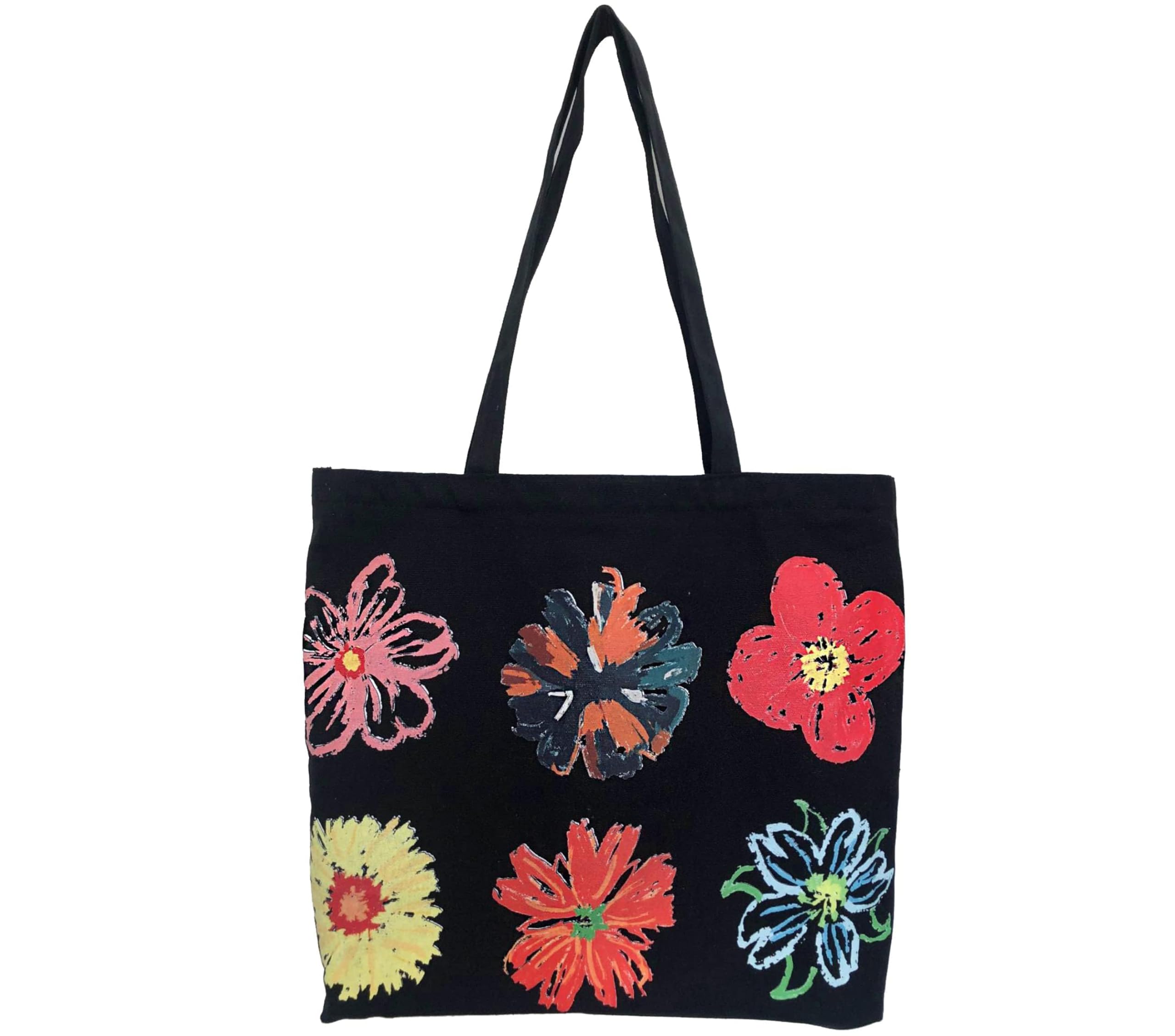 Stylish Women's Canvas Tote Bag with Zipper - Durable Shoulder Bag for Work, Beach, Travel, Shopping & Groceries | Perfect for Office Commute, Weekend Getaways & Daily Errands