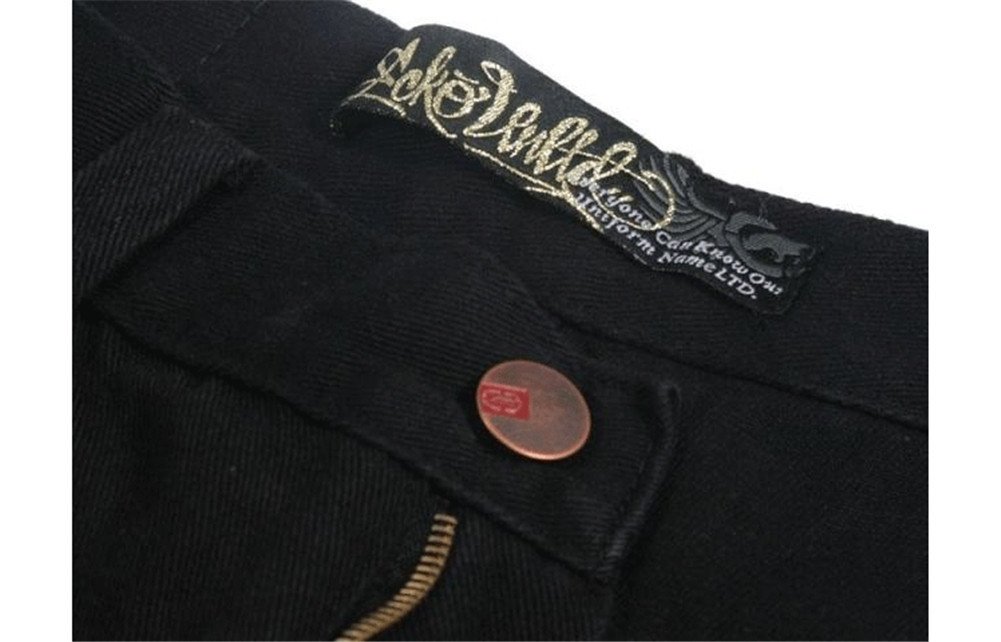 Men's Loose Fit Black Hip Hop Baggy Denim Jeans - Streetwear Fashion for Casual Wear & Urban Style