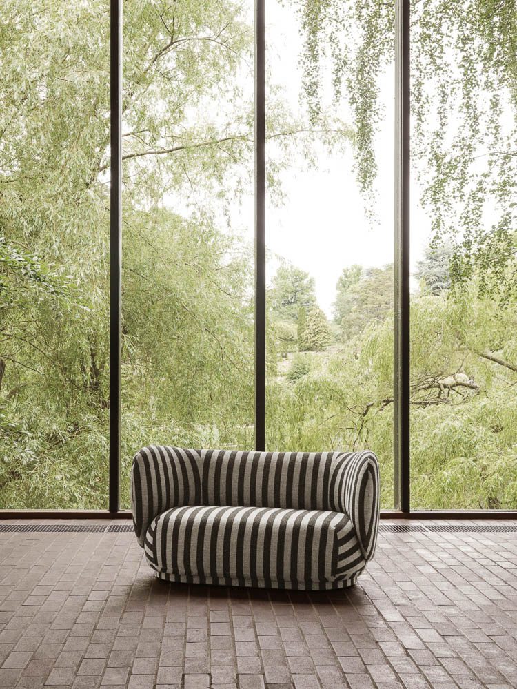 FERM LIVING Rico 2-Seater Sofa in Louisiana Fabric - Modern Comfort for Living Room & Lounge Areas