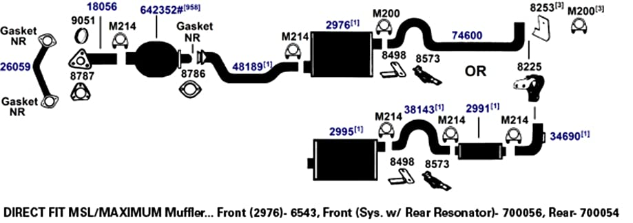 AP Exhaust Muffler 700054 - Durable Replacement for Cars & Trucks