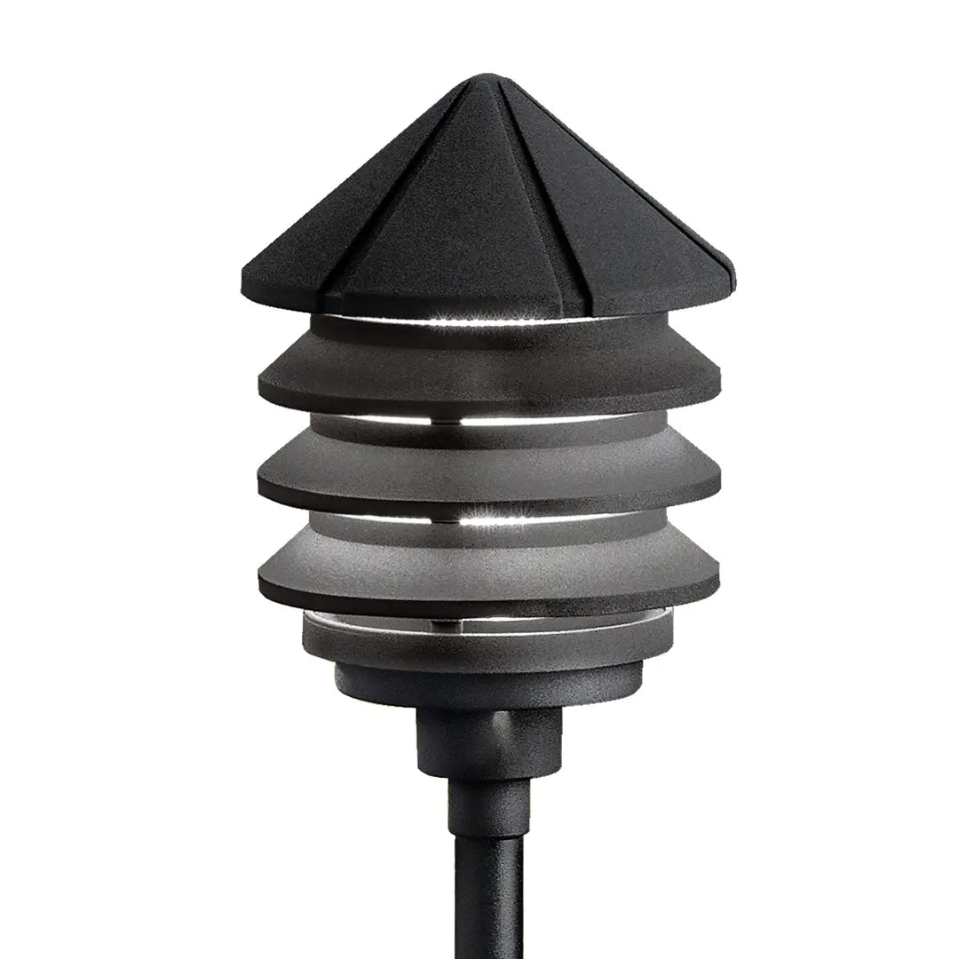 12V Three Tier Path Light - Outdoor Solar LED Landscape Lighting for Garden, Yard, and Walkway Decoration | Weatherproof & Energy Efficient