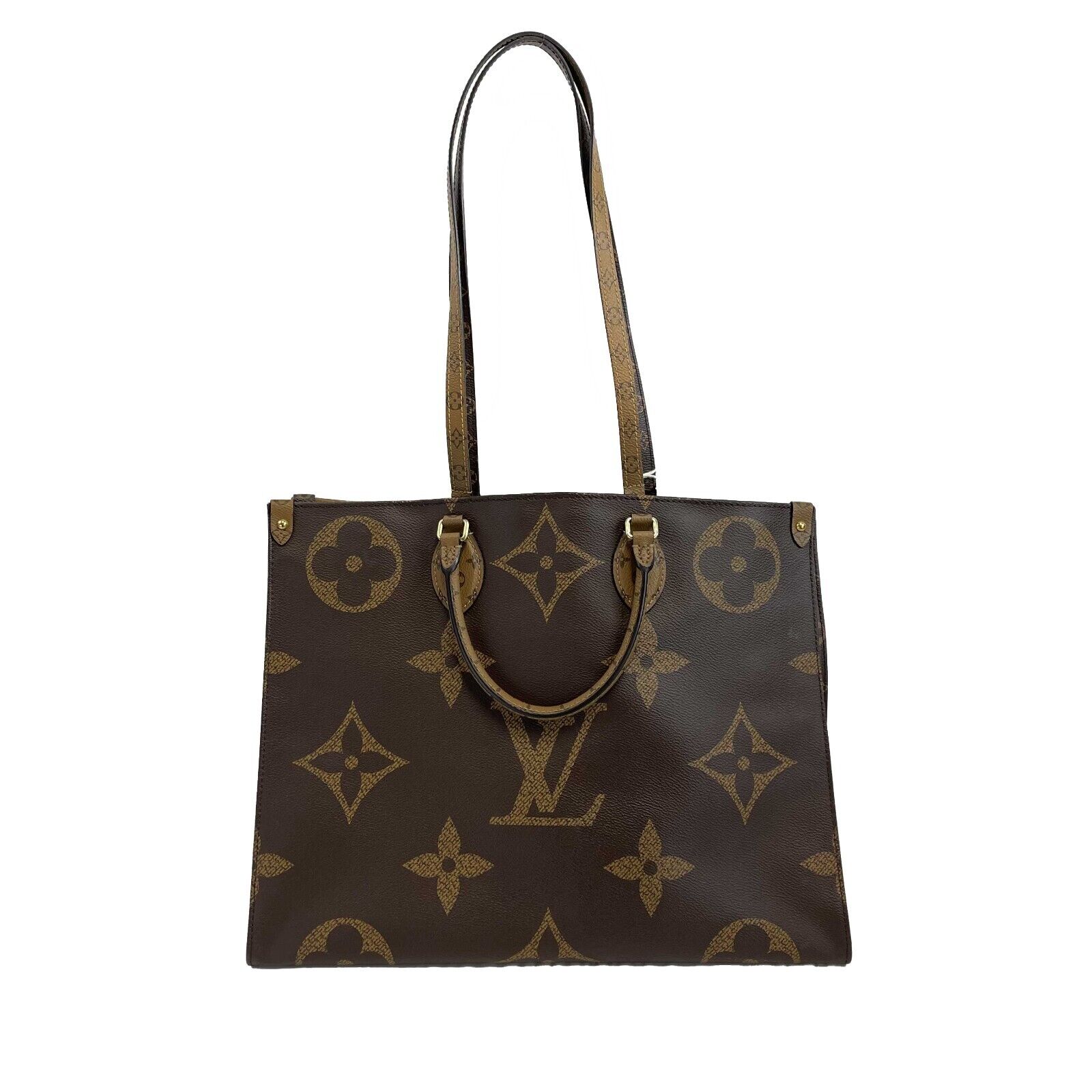 Louis Vuitton OnTheGo GM Monogram Tote Bag with Top Handle & Adjustable Shoulder Strap - Luxury Designer Work Bag for Women, Perfect for Office, Travel & Everyday Use