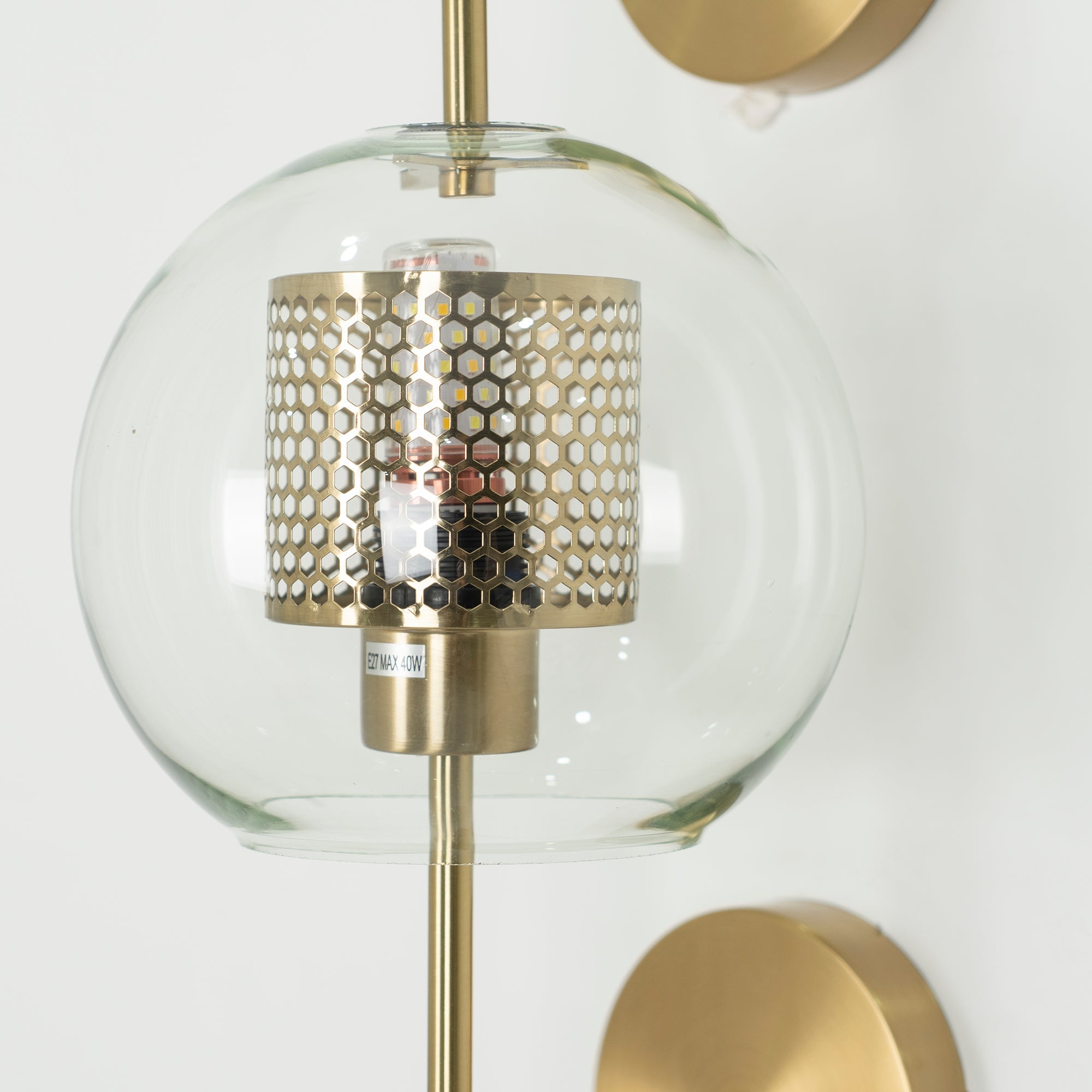 Chiswick Glass Wall Lamp - Modern LED Sconce Light for Living Room, Bedroom, and Hallway - Elegant Home Decor Lighting Fixture