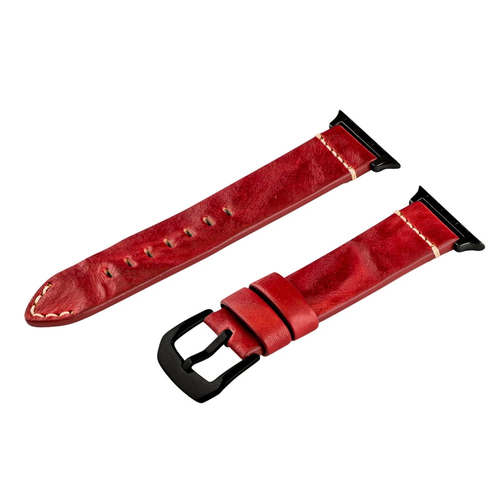 Genuine Leather Apple Watch Band 38mm - Compatible with Series 1-8 for Men & Women | Office & Casual Wear