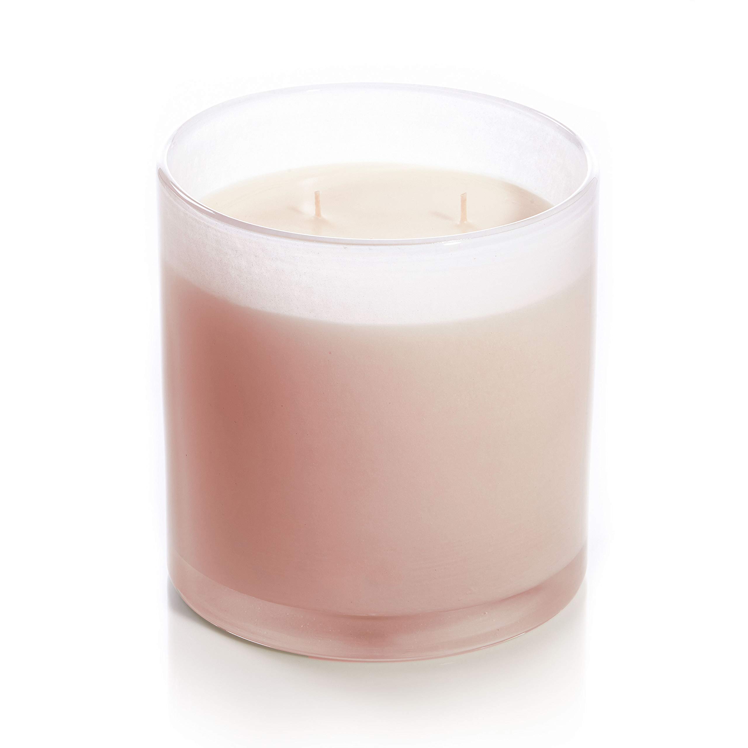 Alixx Jasmine de la Nuit Scented Candle in Rose Glass - 15oz Medium Size for Home Decor, Romantic Gifts & Relaxation