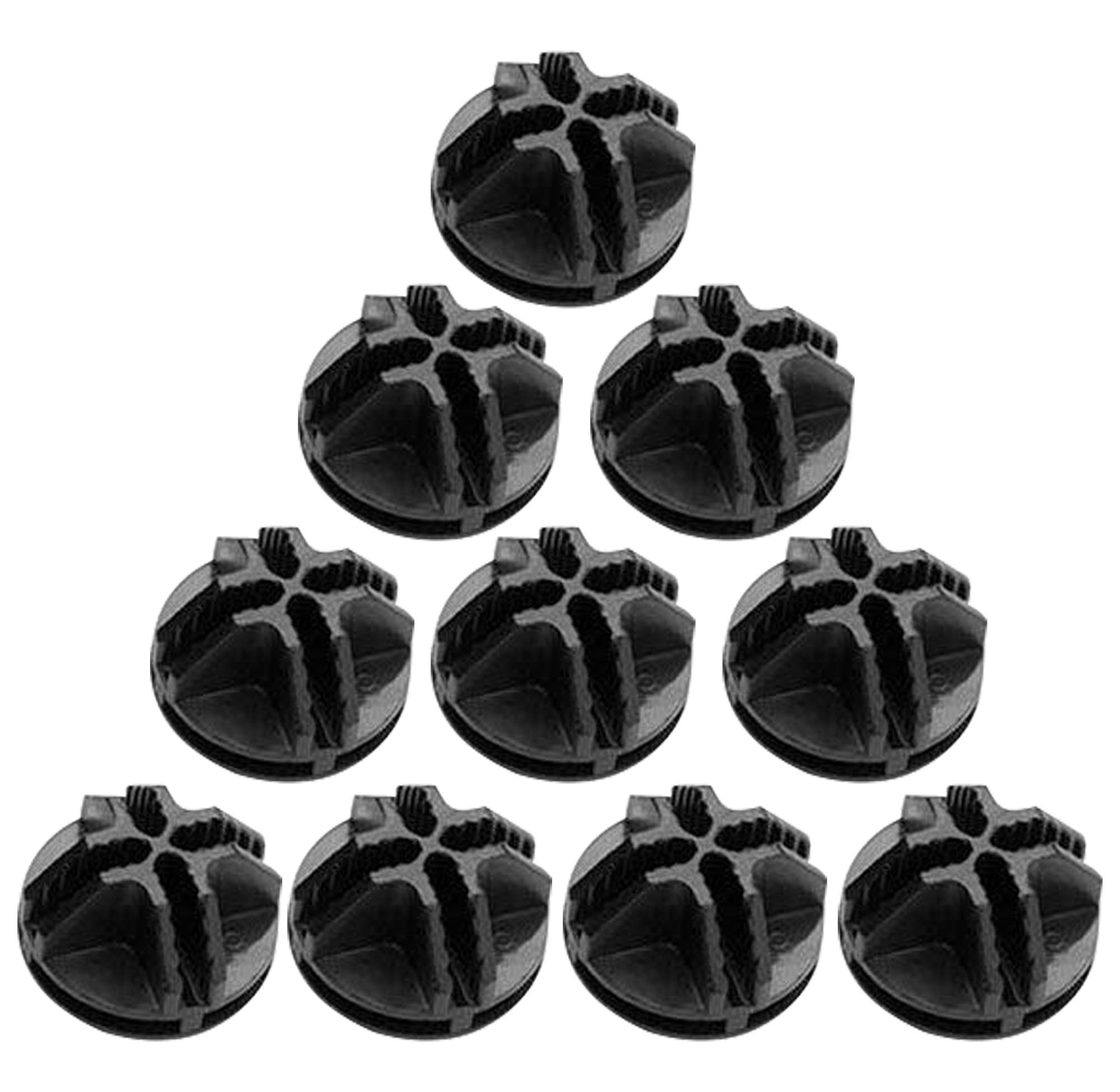 URBEST 10-Pack Black Wire Cube Connectors - Heavy Duty Plastic Closet Organizer Connectors for Modular Storage Shelves & Wire Grid Systems | Perfect for Closet Organization, DIY Shelving & Home Storage Solutions