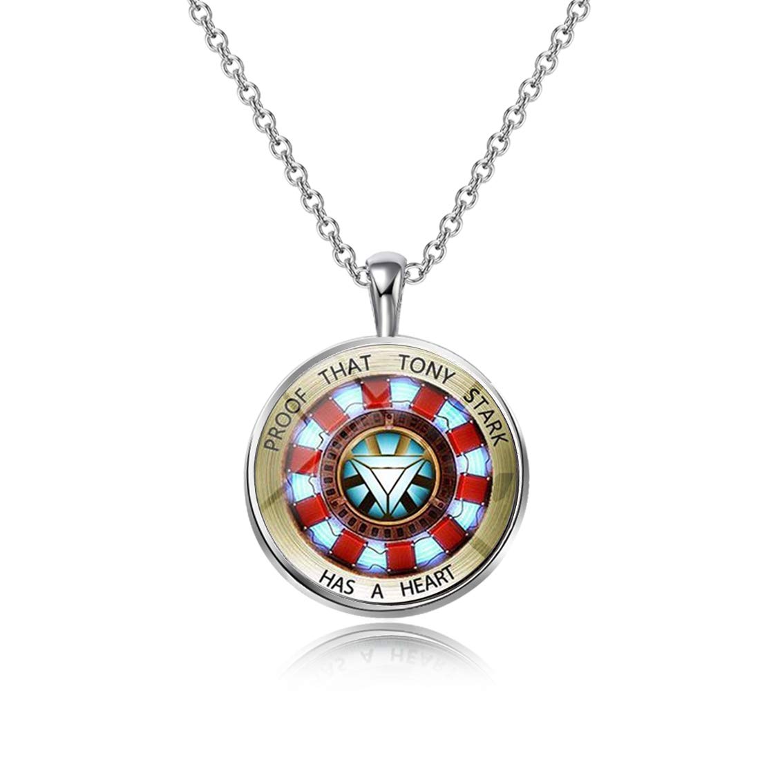Stark Iron Man Keychain - Proof That Stark Has A Heart Jewelry Gift for Marvel Fans | Perfect for Cosplay, Keyrings & Superhero Gifts