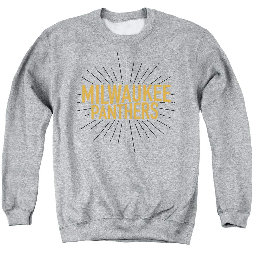 University of Wisconsin-Milwaukee Official Burst Logo Crewneck Sweatshirt for Men & Women - Comfortable Unisex Pullover for Campus, Game Day & Casual Wear
