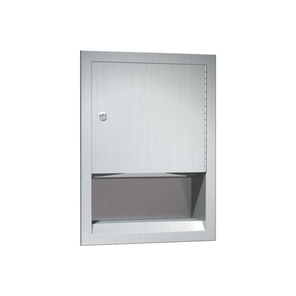 ASI 0457 Recessed Paper Towel Dispenser - Satin Finish | Commercial & Home Kitchen Use