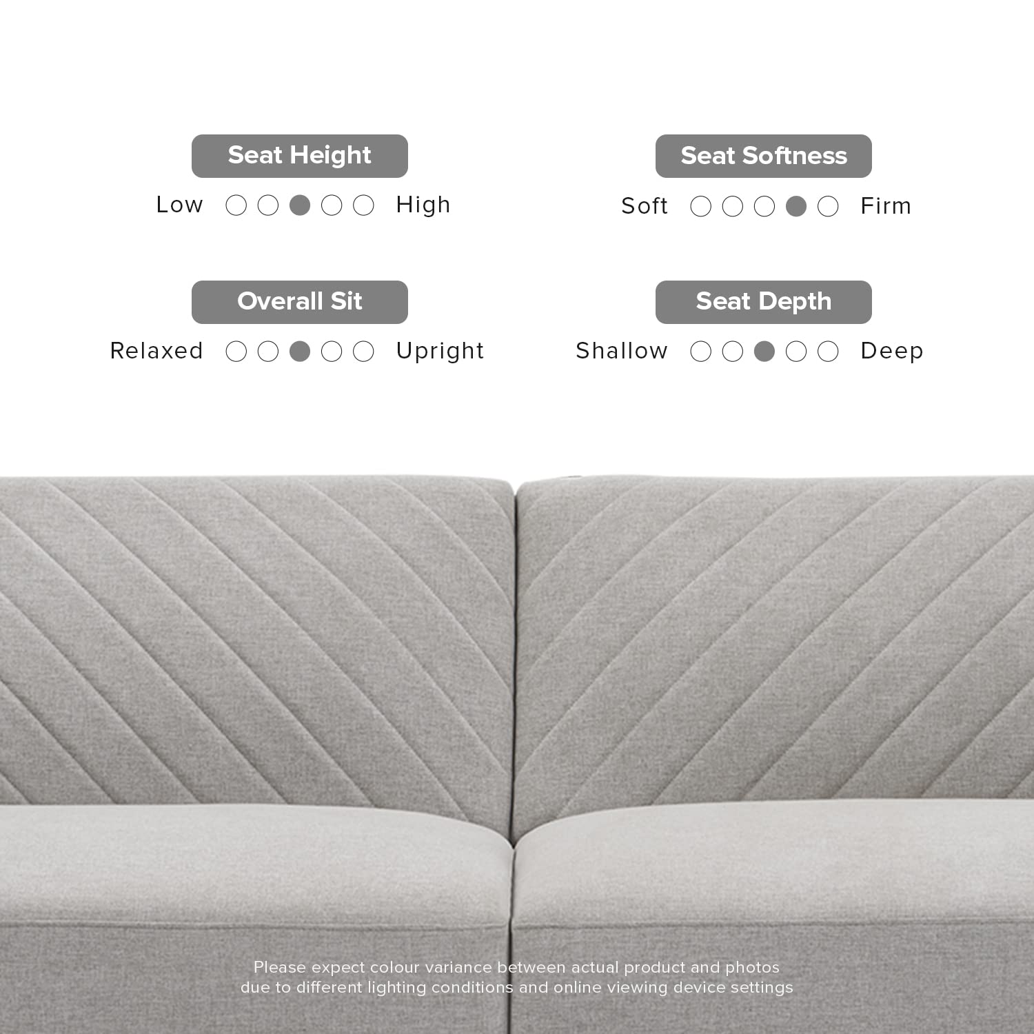 Mopio Mid Century Modern Futon Sofa Bed - Convertible Sleeper Couch, Loveseat for Small Spaces, Light Gray Fabric - Perfect for Living Rooms, Guest Rooms & Apartments