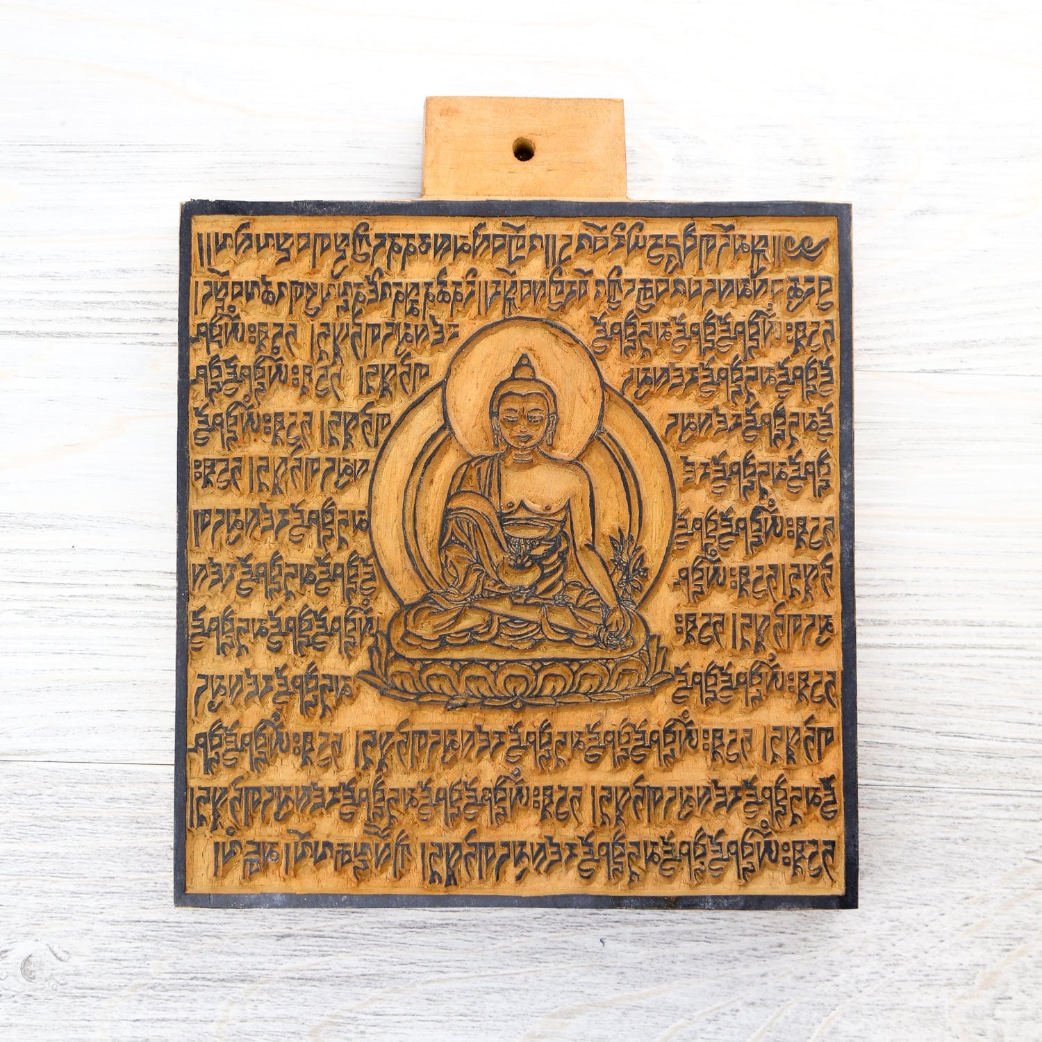 Hand Carved Himalayan Wood Printing Blocks for Fabric & Paper - Eco-Friendly DIY Stamps for Crafts, Scrapbooking & Home Decor
