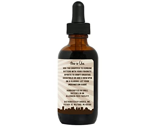 Premium Barrel Roll Bar Espresso Cocktail Bitters - All Natural Drink Mixers for Martinis, Old Fashioned & Coffee Cocktails | Barrel Aged, Gluten Free & Allergen Friendly Cocktail Enhancer (2 fl oz) - Perfect for Home Bars, Gifts & Craft Cocktail Parties