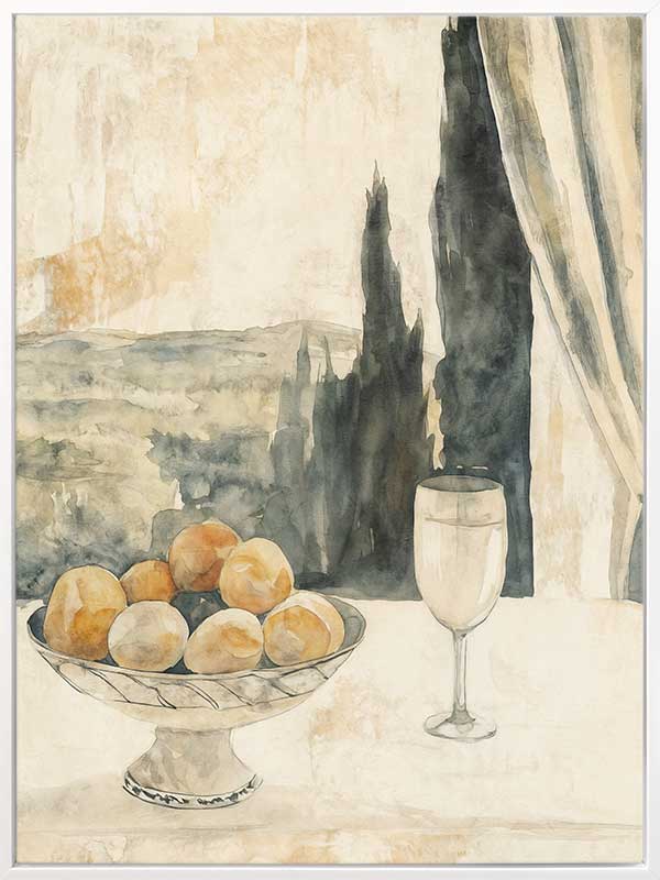 Afternoon Aperitivo Canvas Art Print - Elegant Wall Decor for Living Room, Bedroom & Office - Perfect for Home & Commercial Spaces