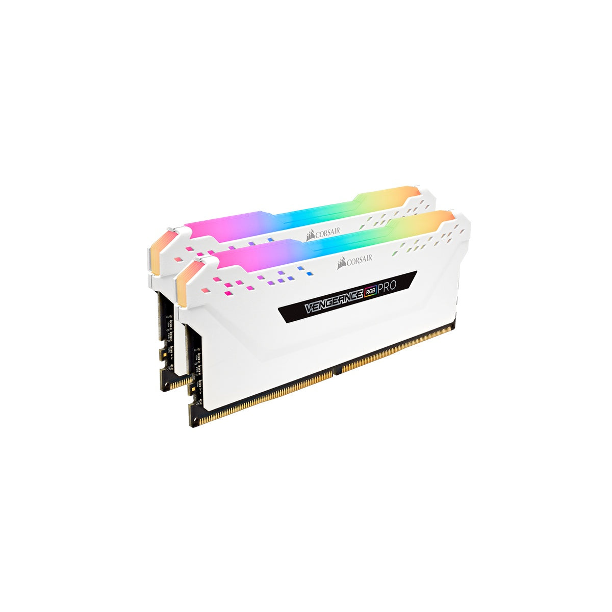 Corsair Vengeance RGB PRO 16GB (2x8GB) DDR4 3200MHz CL16 Desktop Memory - White LED Lighting for Gaming PC, Workstation & Content Creation