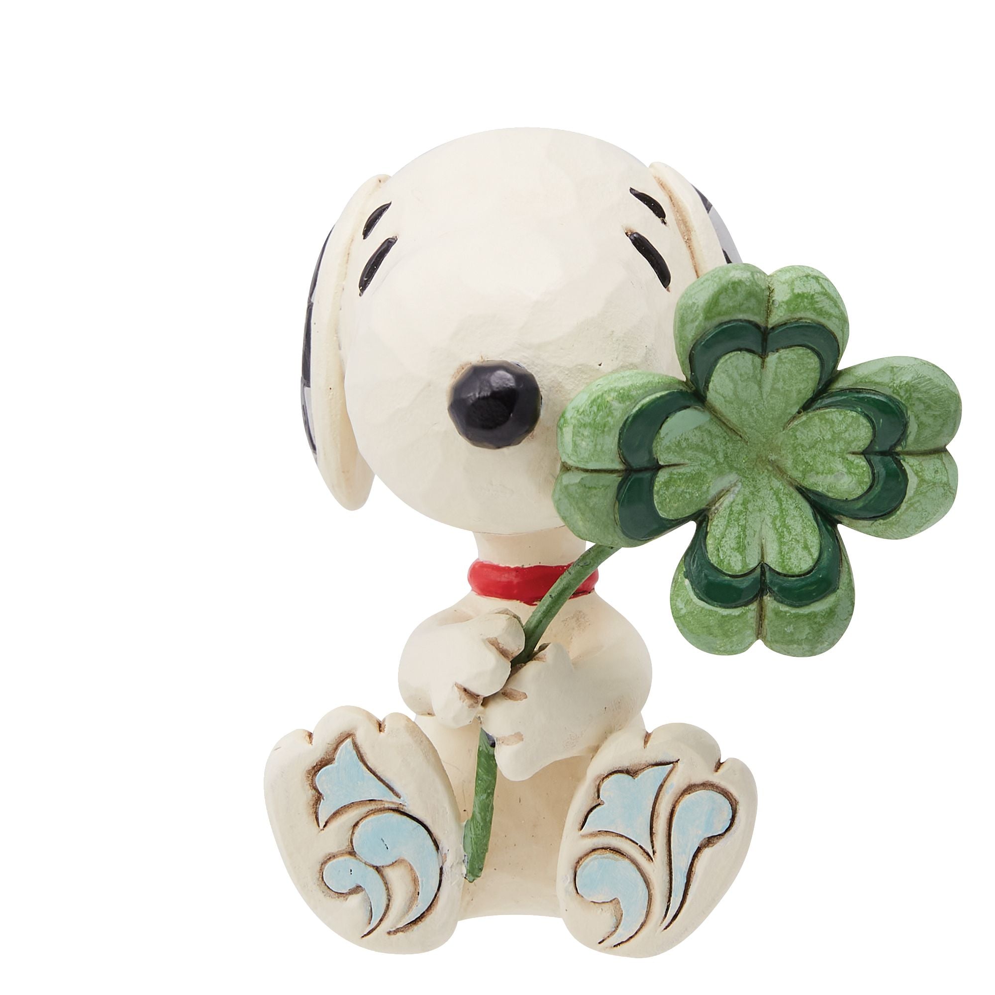 Lucky Snoopy with Clover Mini Plush Toy - Cute Cartoon Dog Stuffed Animal for Kids, Collectors & Peanuts Fans - Perfect Gift for Birthday, Easter & Good Luck Decor