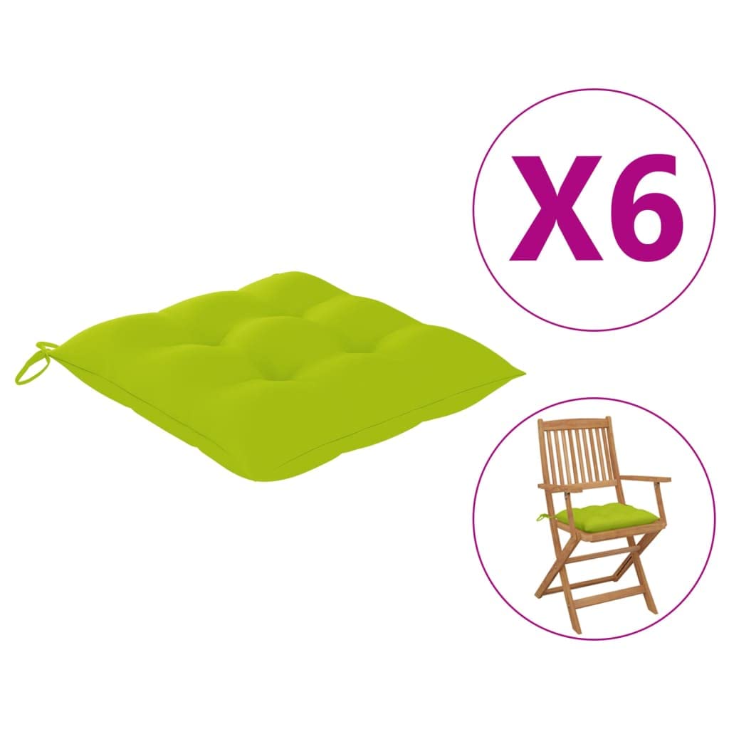 6-Piece Outdoor Chair Cushions Set - 15.7
