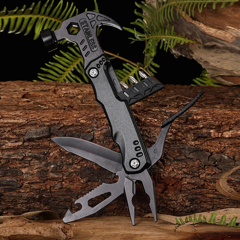 Heavy Duty Multifunctional Pliers with Hammer - Professional Tool for DIY, Home Repair, and Construction Projects | Perfect for Plumbing, Electrical Work, and Automotive Repairs