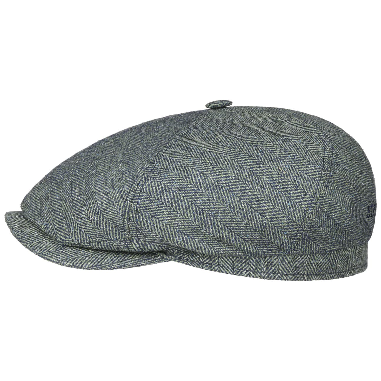 Stetson Milner Men's Silk Flat Cap - Classic Vintage Driving Hat for Golf, Outdoor & Casual Wear