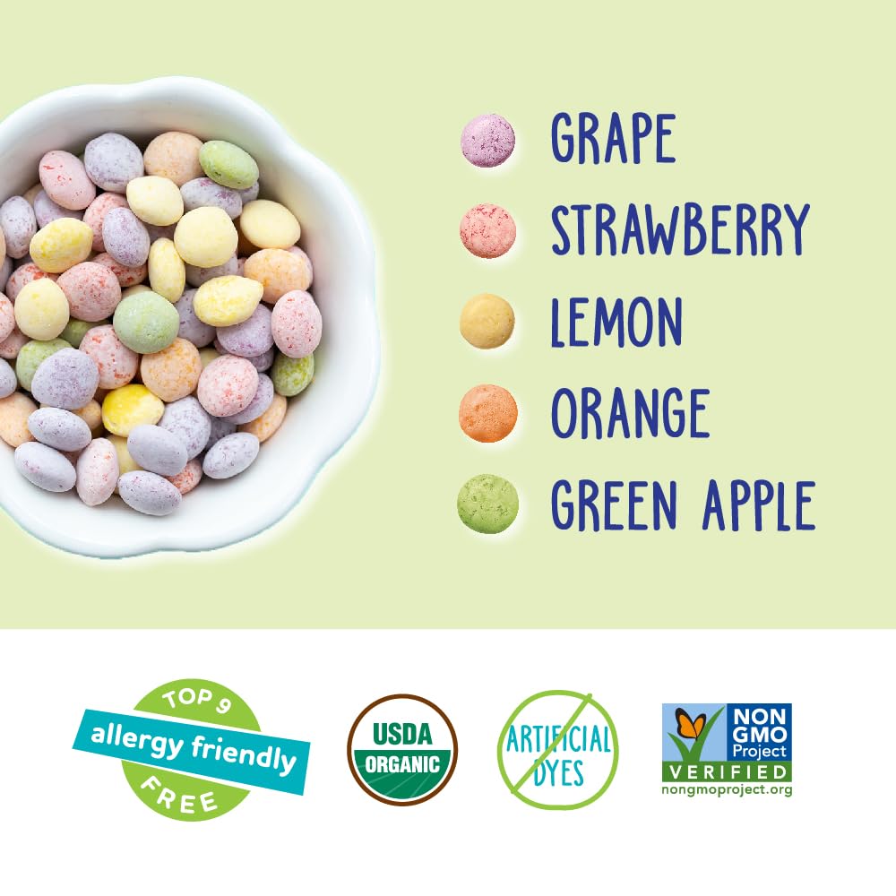 YumEarth Organic Sour Giggles Chewy Candy – Allergy Friendly, Vegan, Non-GMO, Gluten Free, No Artificial Dyes or Flavors – 5 oz (Pack of 6) – Perfect for School Lunches, Birthday Parties & Healthy Snacking