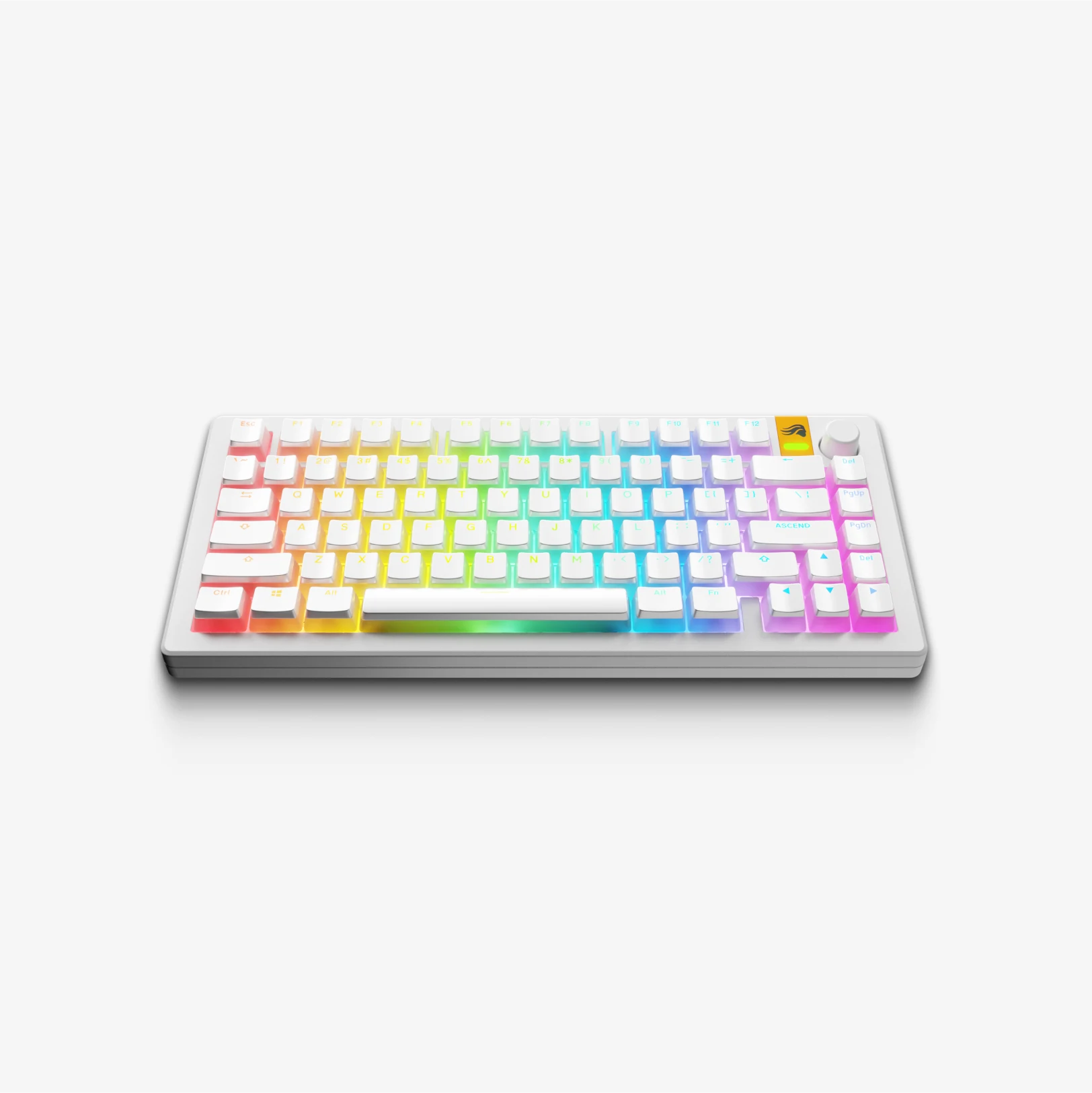GPBT Aura V3 Keycaps - 129 Keys Custom Mechanical Keyboard Keycap Set, PBT Material, Cherry MX Profile, RGB Backlit Compatible - Perfect for Gaming, Typing & Office Work