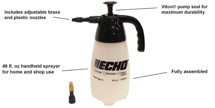 ECHO MS 1H Manual Handheld Sprayer - Professional Garden & Lawn Sprayer for Pesticides, Herbicides & Fertilizers | Perfect for Home Gardening, Lawn Care & Agricultural Use