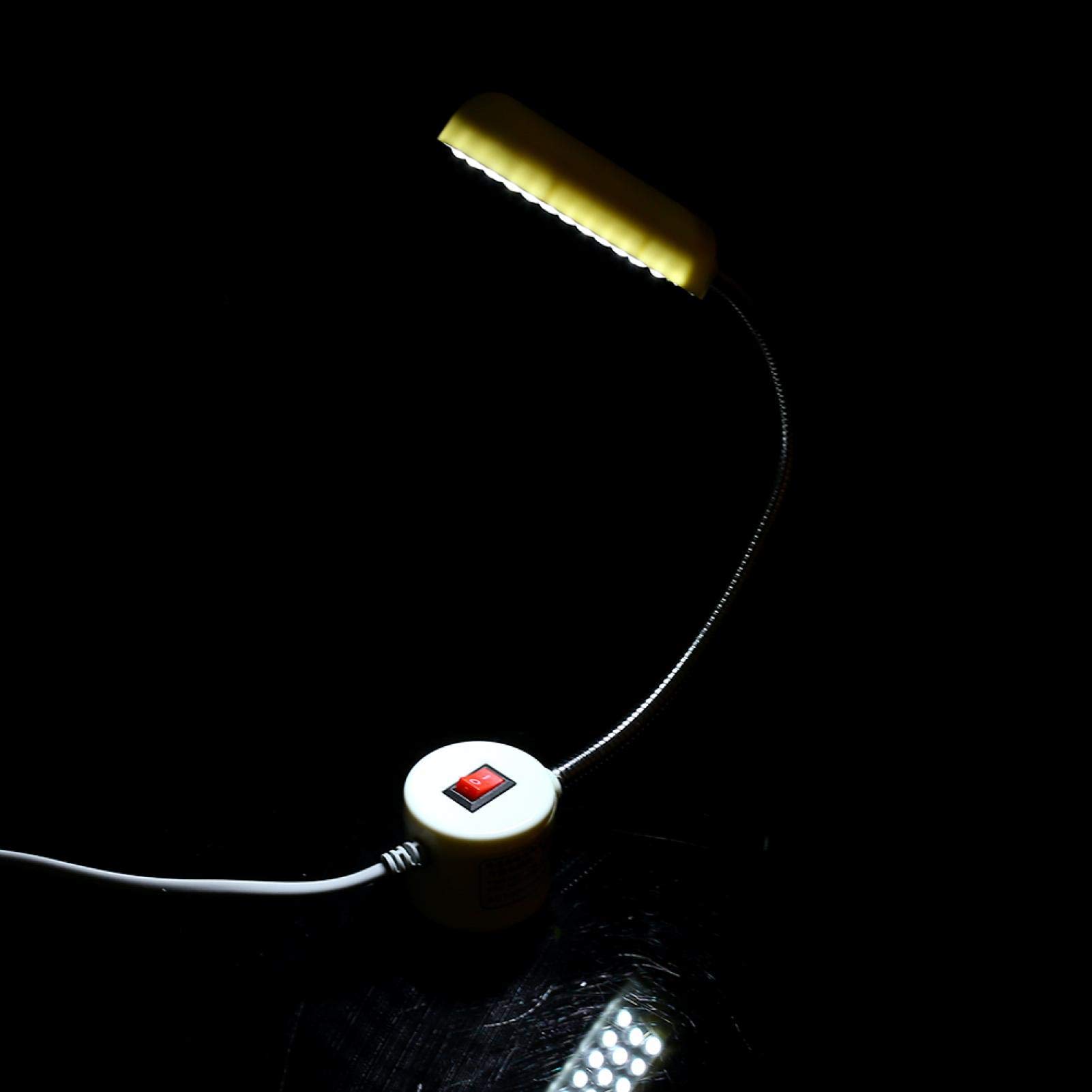 EVTSCAN LED Work Light for Sewing Machine - 30 LED Magnetic Base Lamp with On/Off Switch (AC 110V-240V) - Perfect for Crafting, Quilting, and Detailed Sewing Projects