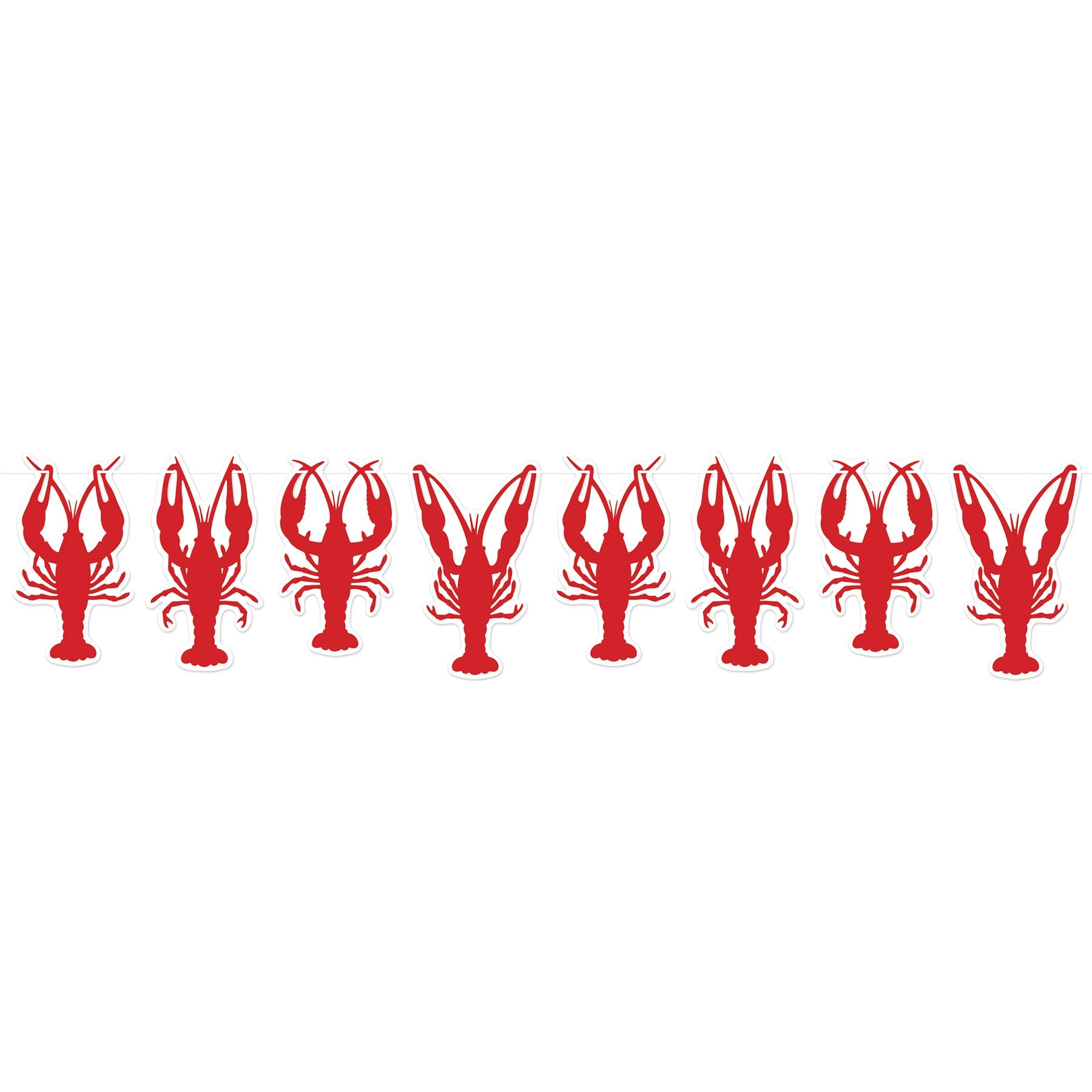 12 Pack Beistle Crawfish Streamers - Colorful Party Decorations for Mardi Gras, Crawfish Boil & Festive Events