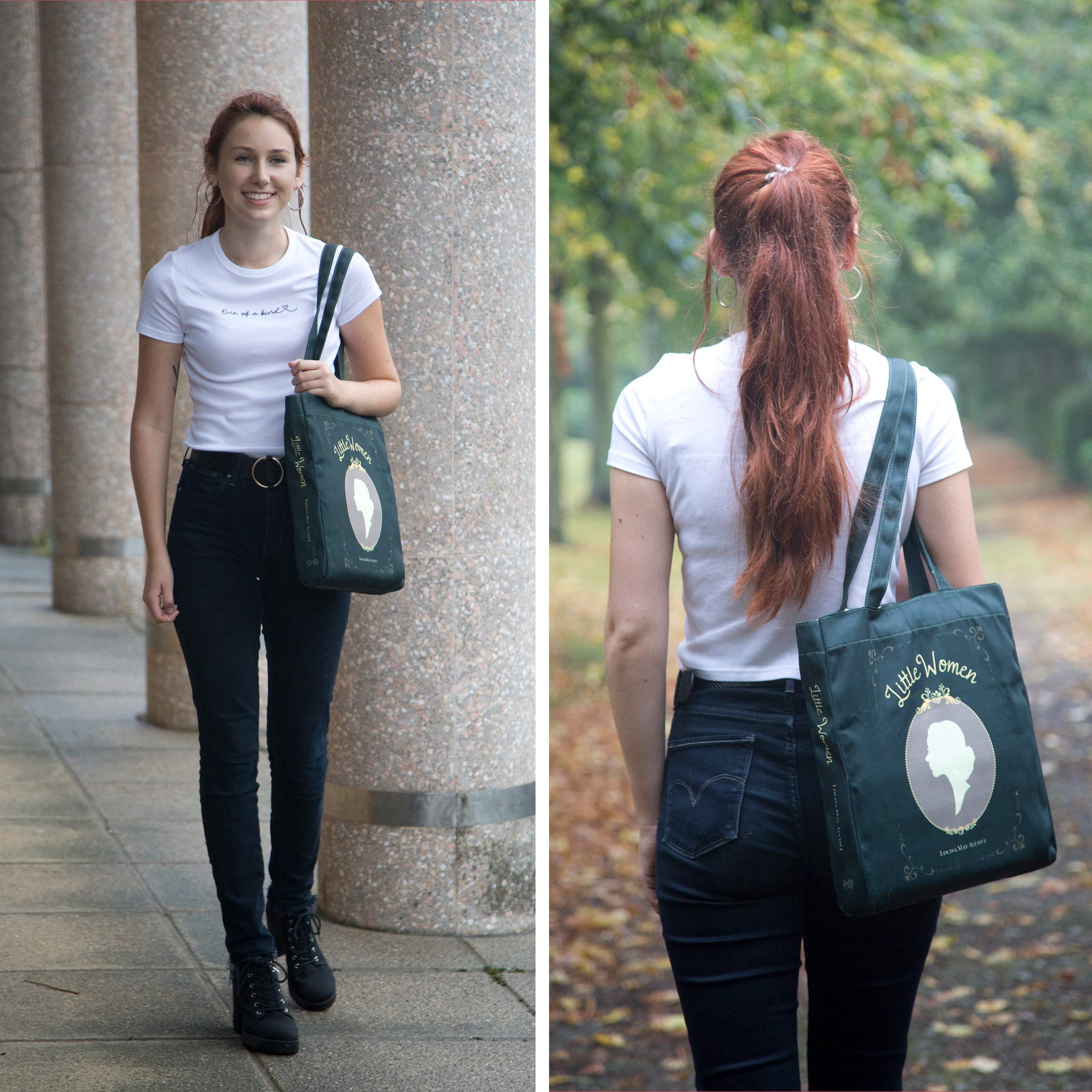 Book Lovers Tote Bag - Themed Literary Shoulder Bag for Readers & Bookworms - Perfect Bookish Gift for Women & Men - Great for Library Visits, Book Club Meetings & Daily Use