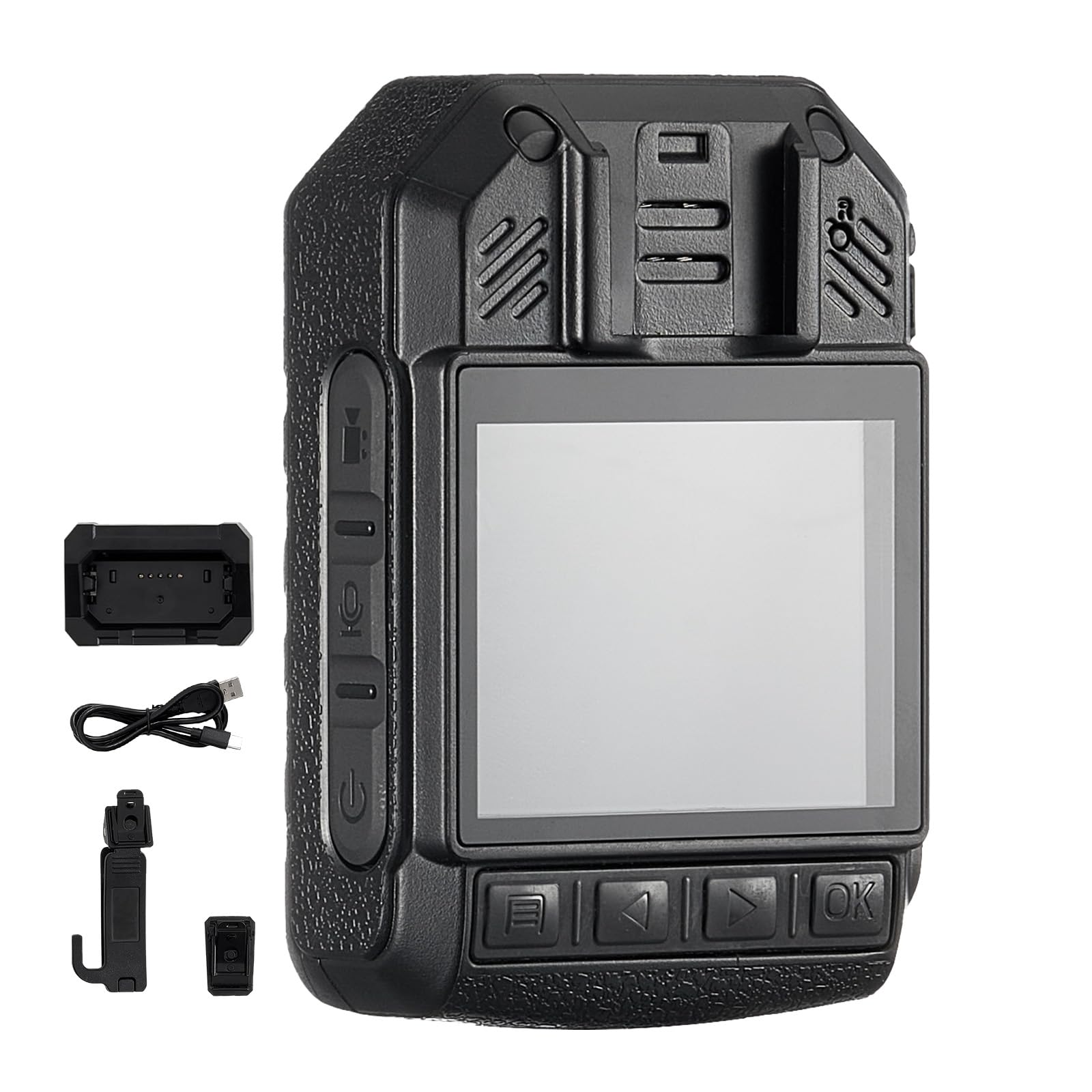 VEVOR 1440P HD Police Body Camera with Audio Video Recording, 128GB Storage, 3500mAh Battery, 2