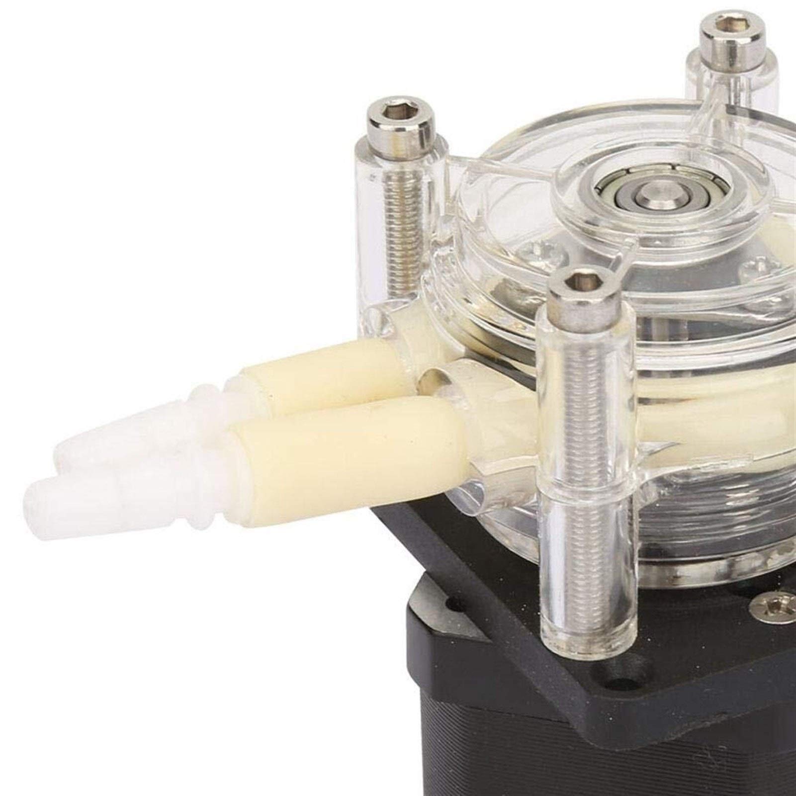 High Flow Corrosion Resistant Vacuum Peristaltic Pump with Stepper Motor (6-30V) - Self Priming Peristaltic Pump for Aquarium, Chemical Transfer & Liquid Handling - Perfect for Lab, Industrial & Home Use