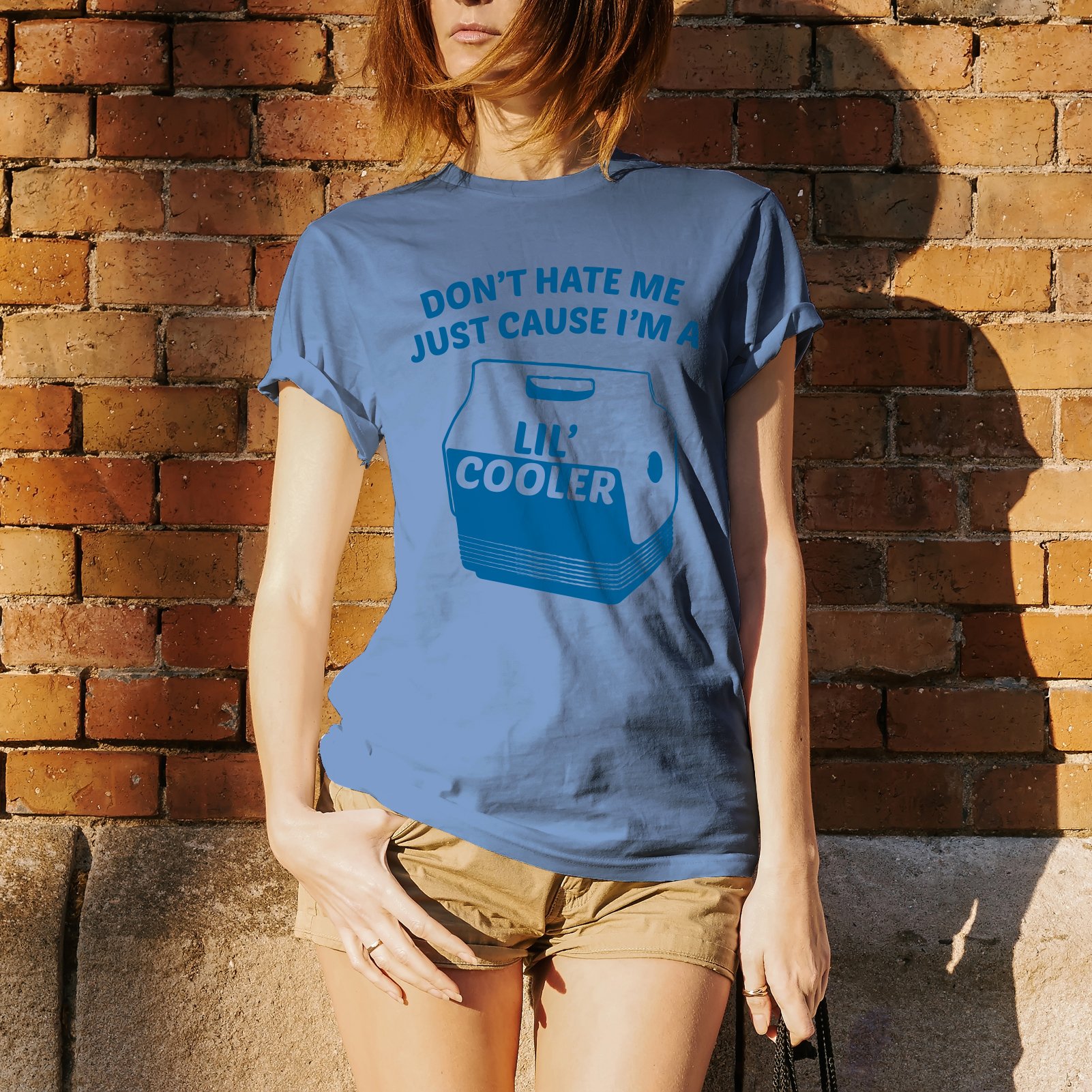 Funny Pun T-Shirt 'Don't Be Mad I'm a Lil Cooler' - Humorous Novelty Graphic Tee for Men & Women - Perfect for Casual Wear, Gifts, and Parties