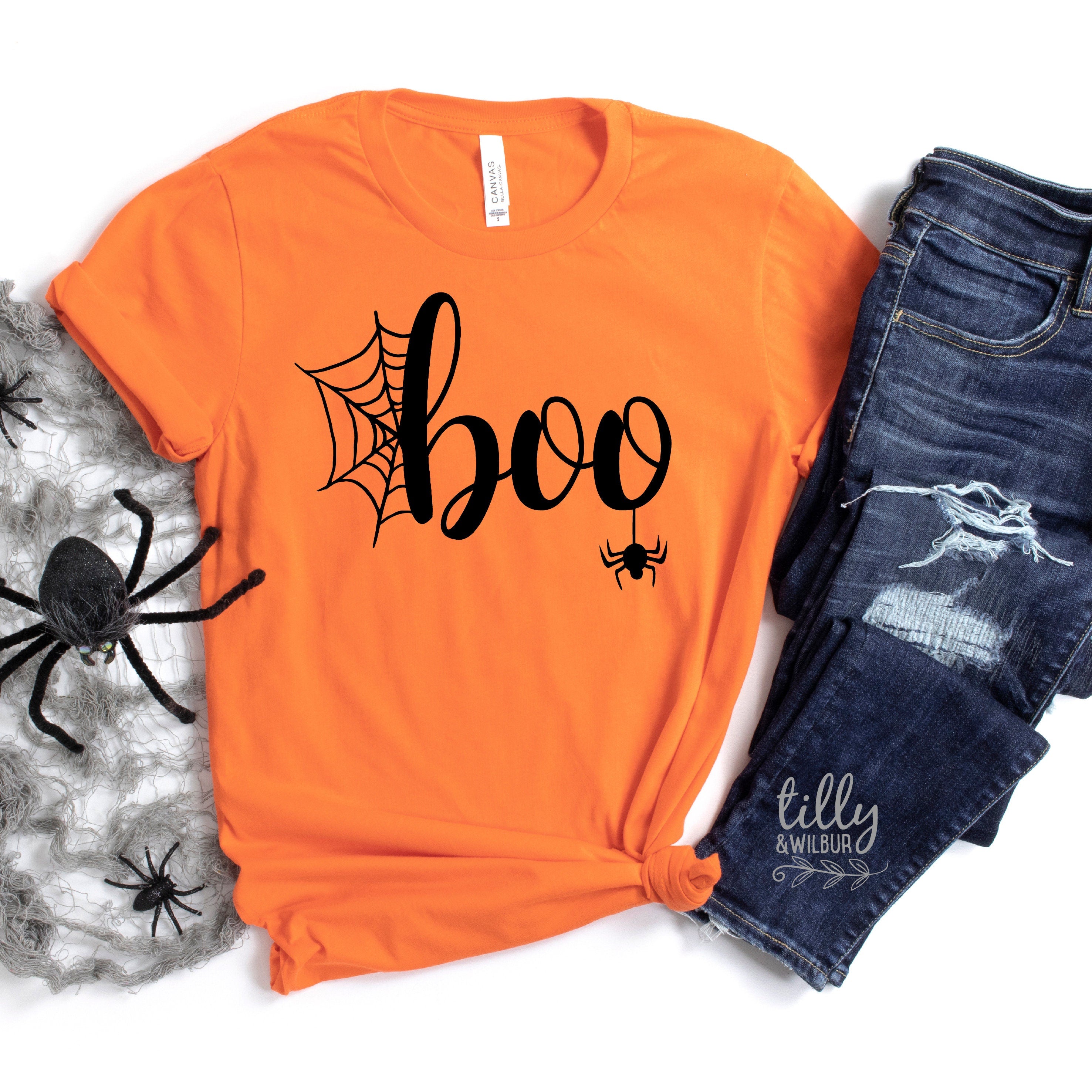 Boo! Halloween T-Shirt for Men & Women - Multiple Colors & Sizes Available - Perfect for Halloween Parties, Costumes & Spooky Events