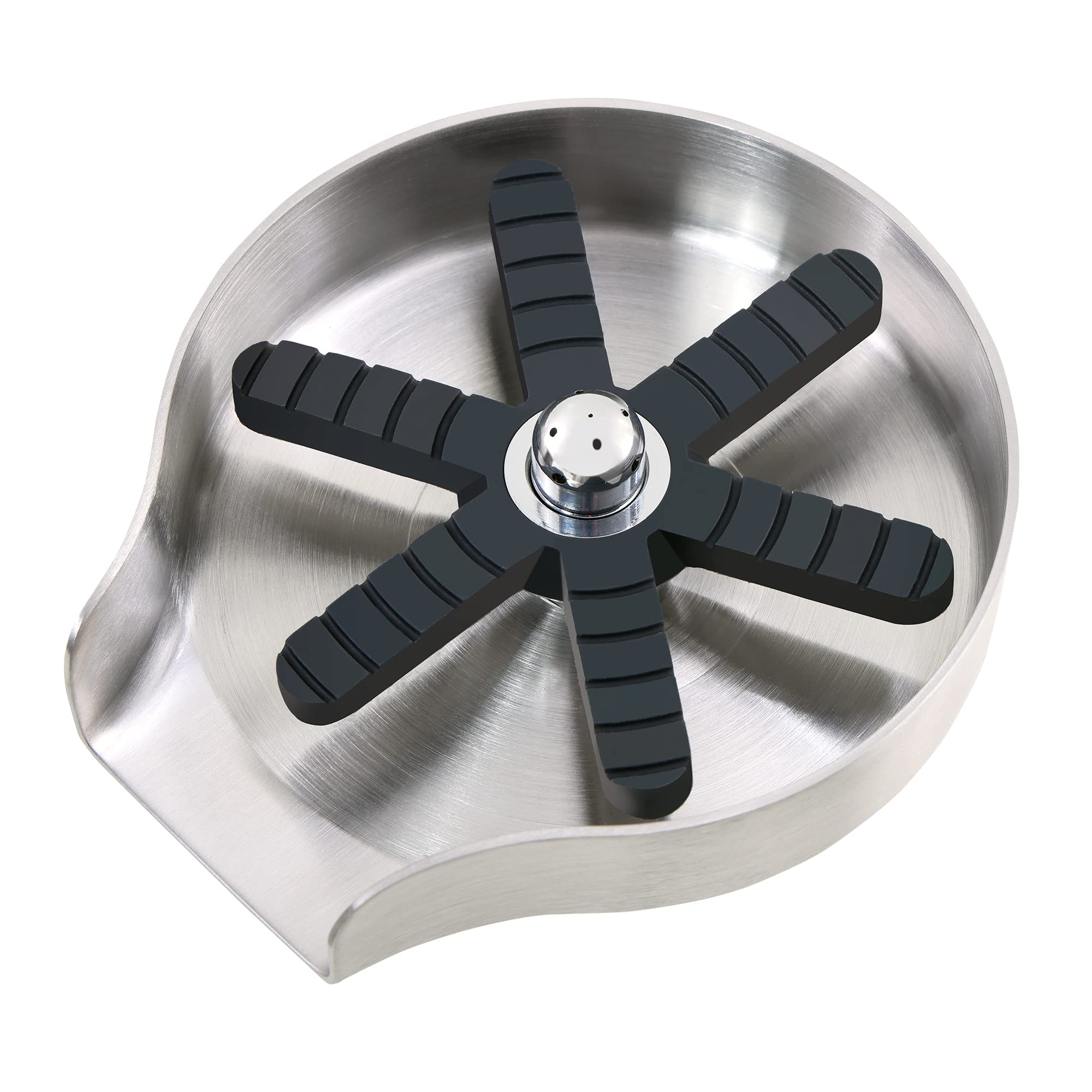 Premium Heavy Duty Glass Cleaner & Large Diameter Cup Rinser for Kitchen Sink | Stainless Steel Sink Cup Washer | Baby Bottle & Dishwasher Safe | Automatic Sink Attachment for Effortless Cleaning | Perfect for Home, Restaurant & Commercial Use